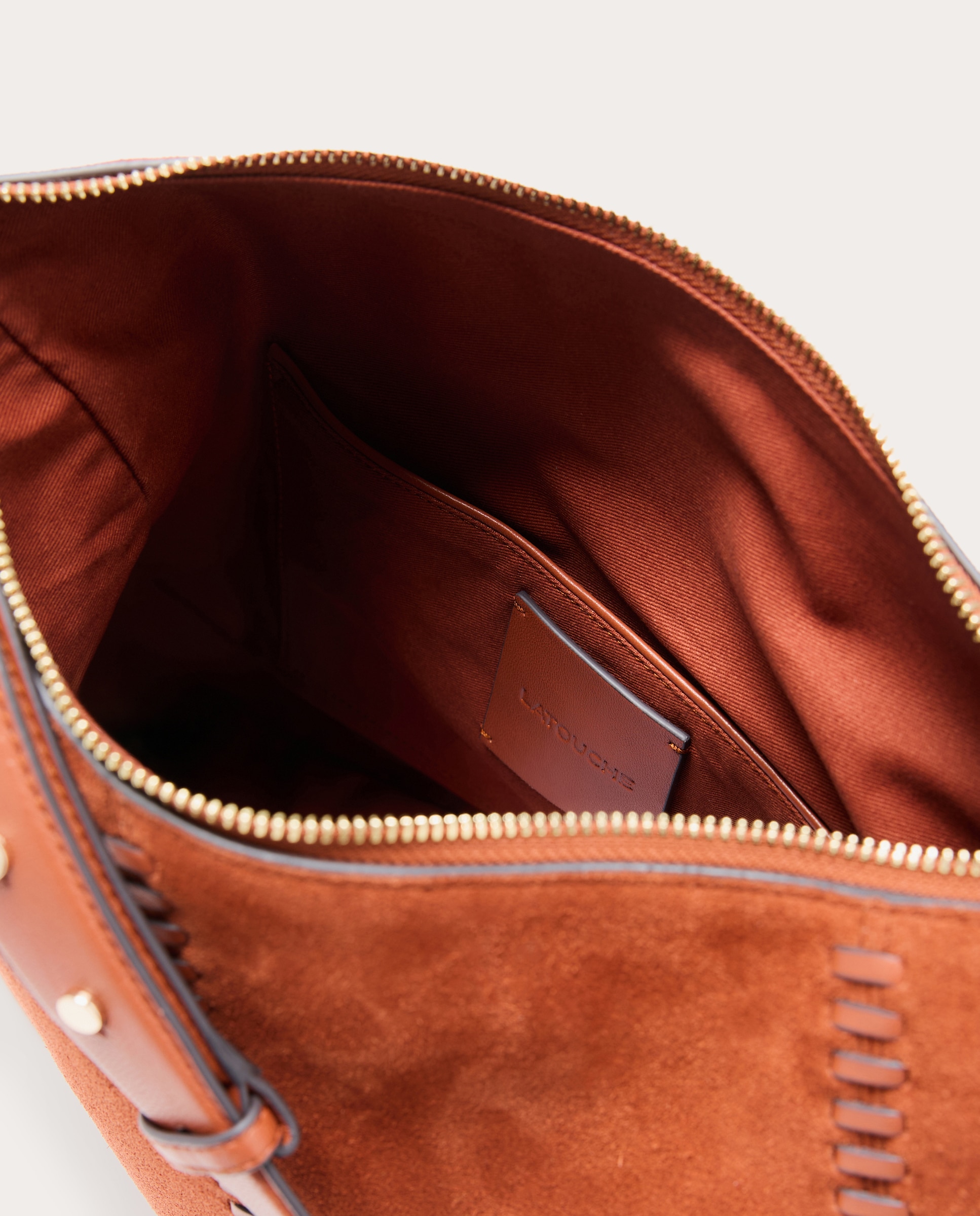 Imagen 3 de Bolso shopper de ante con pasadas piel - Latouche - 770 Terracota 770 Terracota