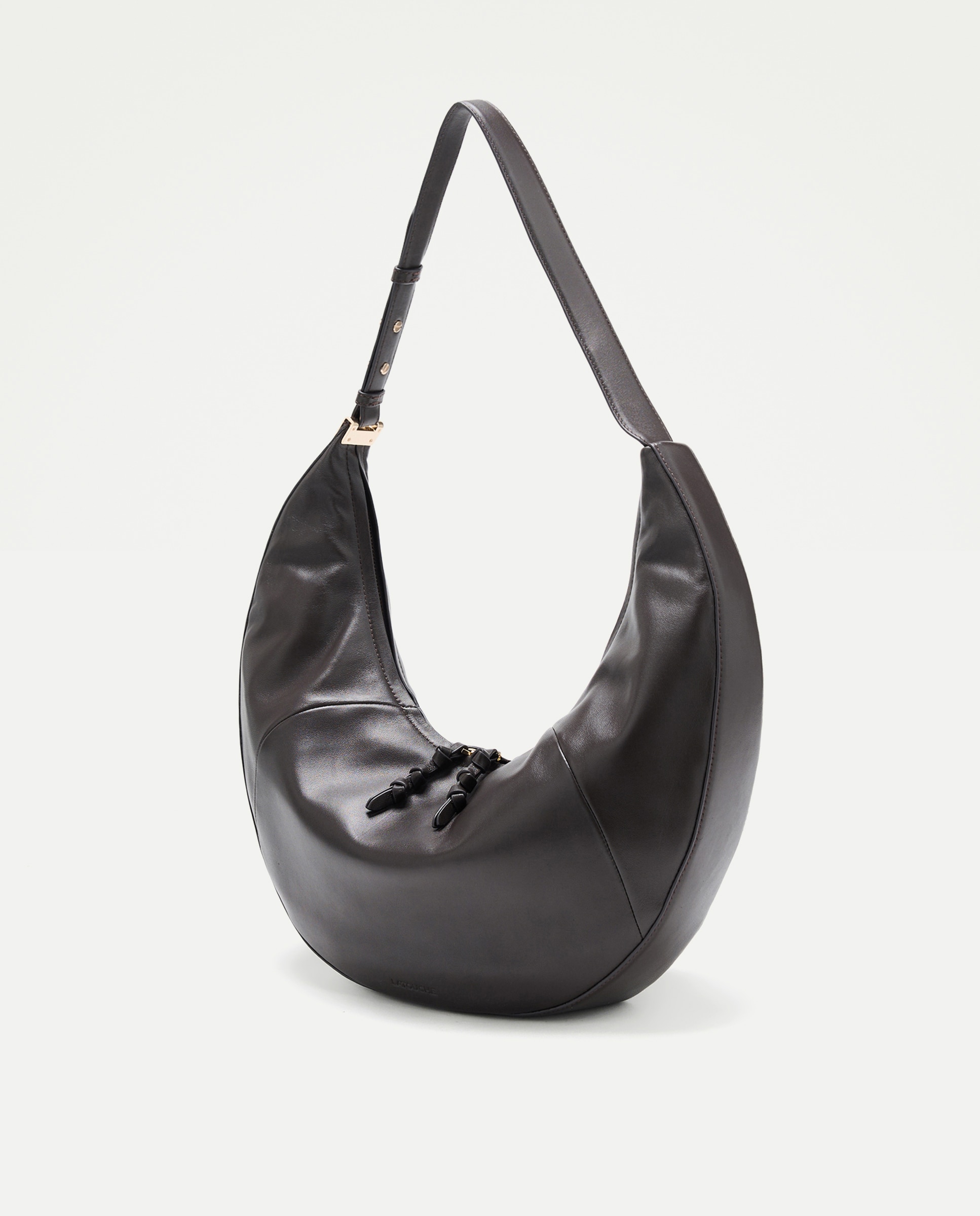 Imagen 2 de Bolso shopper de napa media luna - Latouche - Chocolate Chocolate