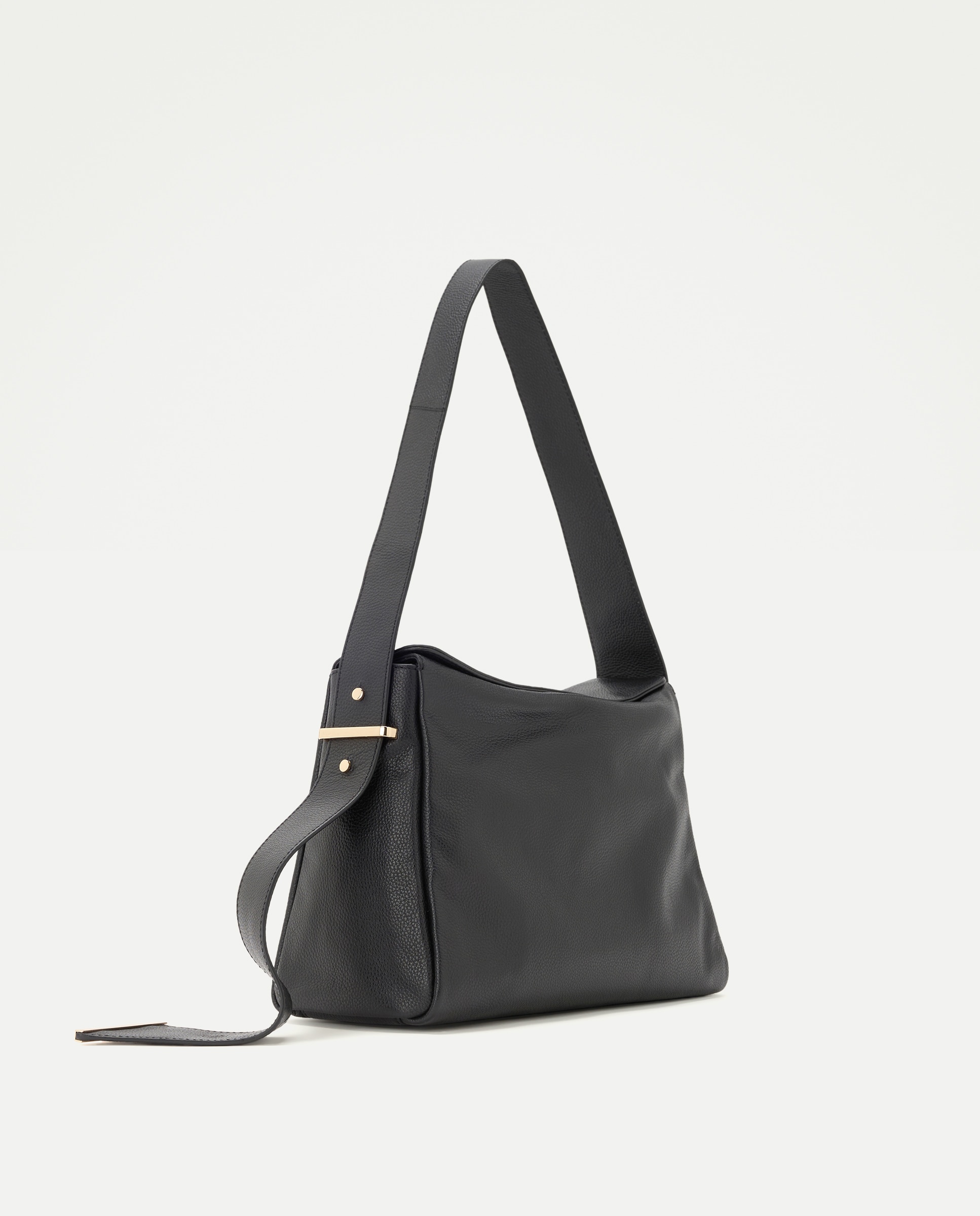 Imagen 3 de Bolso de hombro de piel - Latouche - Negro Negro