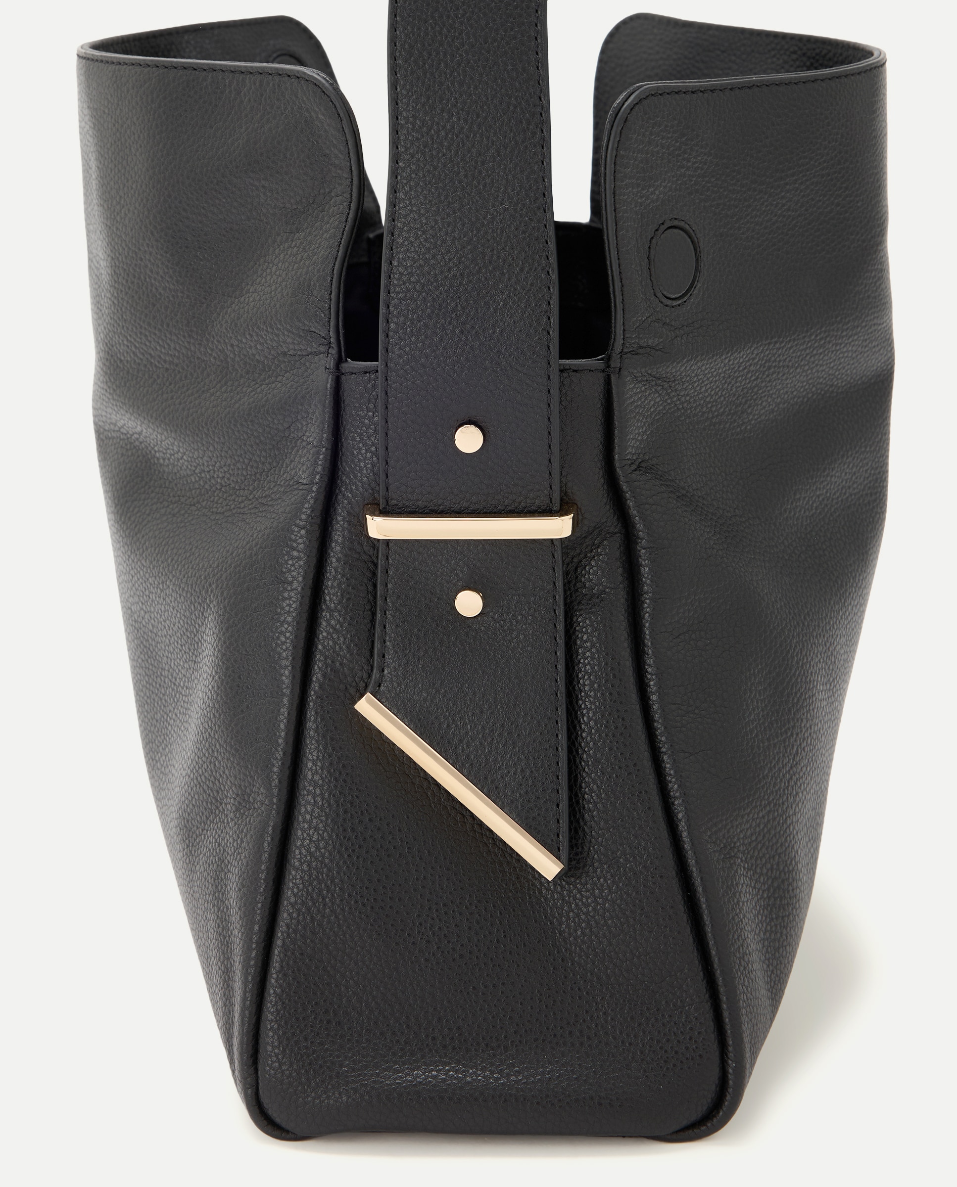 Imagen 4 de Bolso de hombro de piel - Latouche - Negro Negro