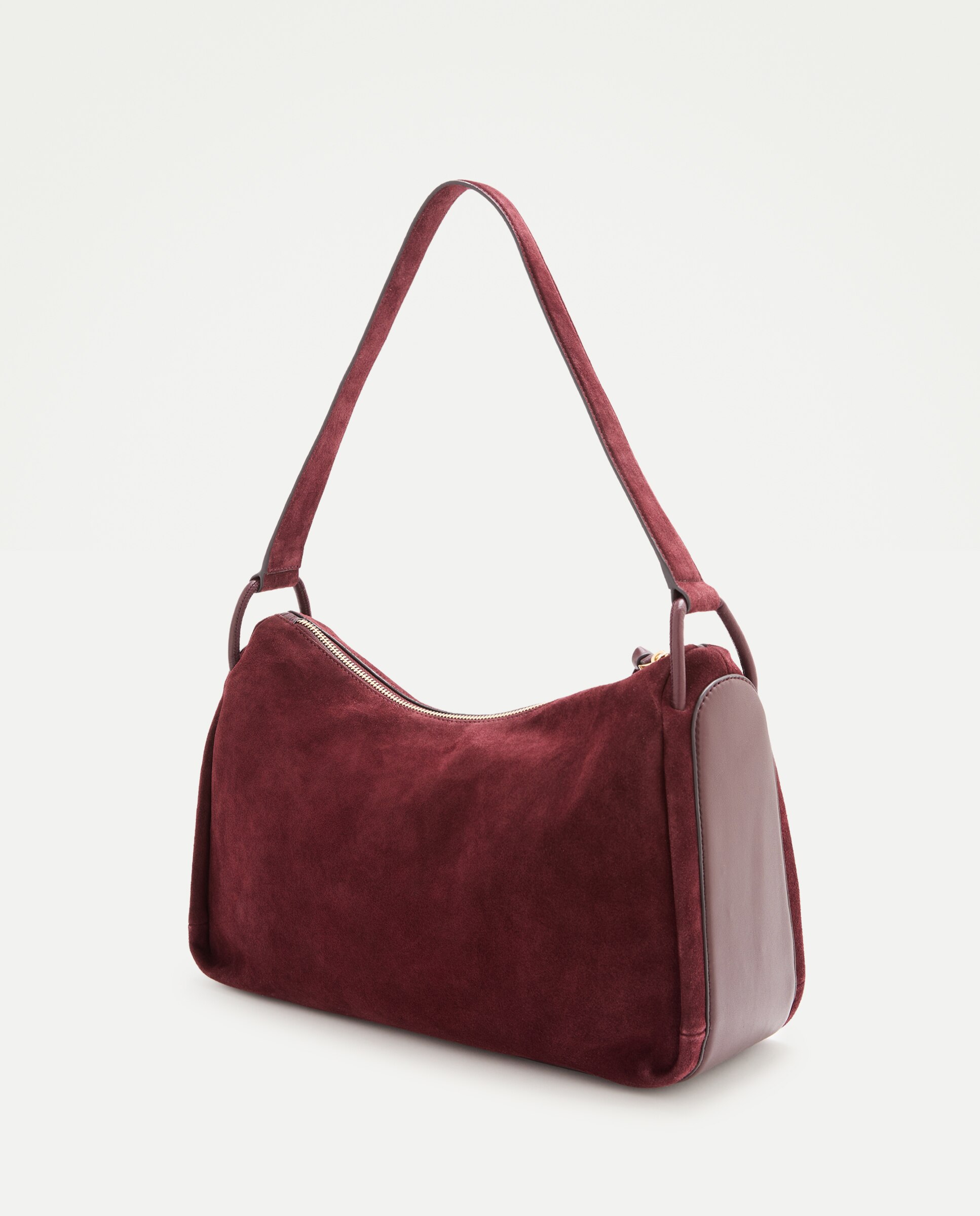Bolso de hombro en piel de serraje - Latouche - Burdeos Burdeos-2