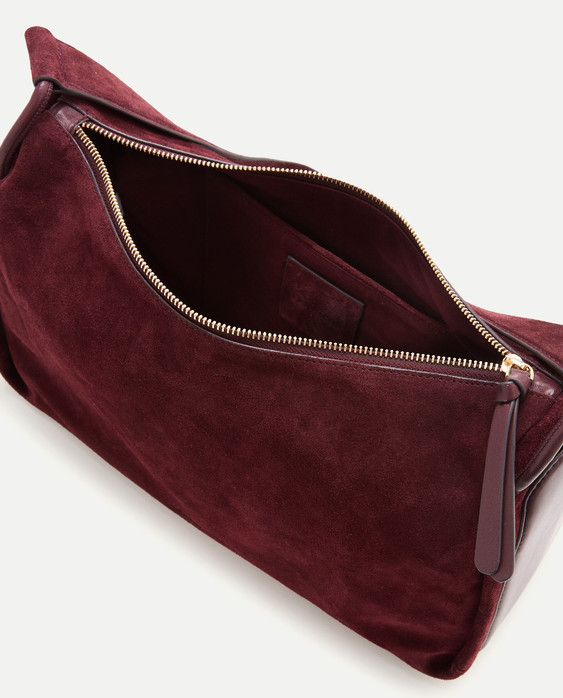 Bolso de hombro en piel de serraje - Latouche - Burdeos Burdeos-4
