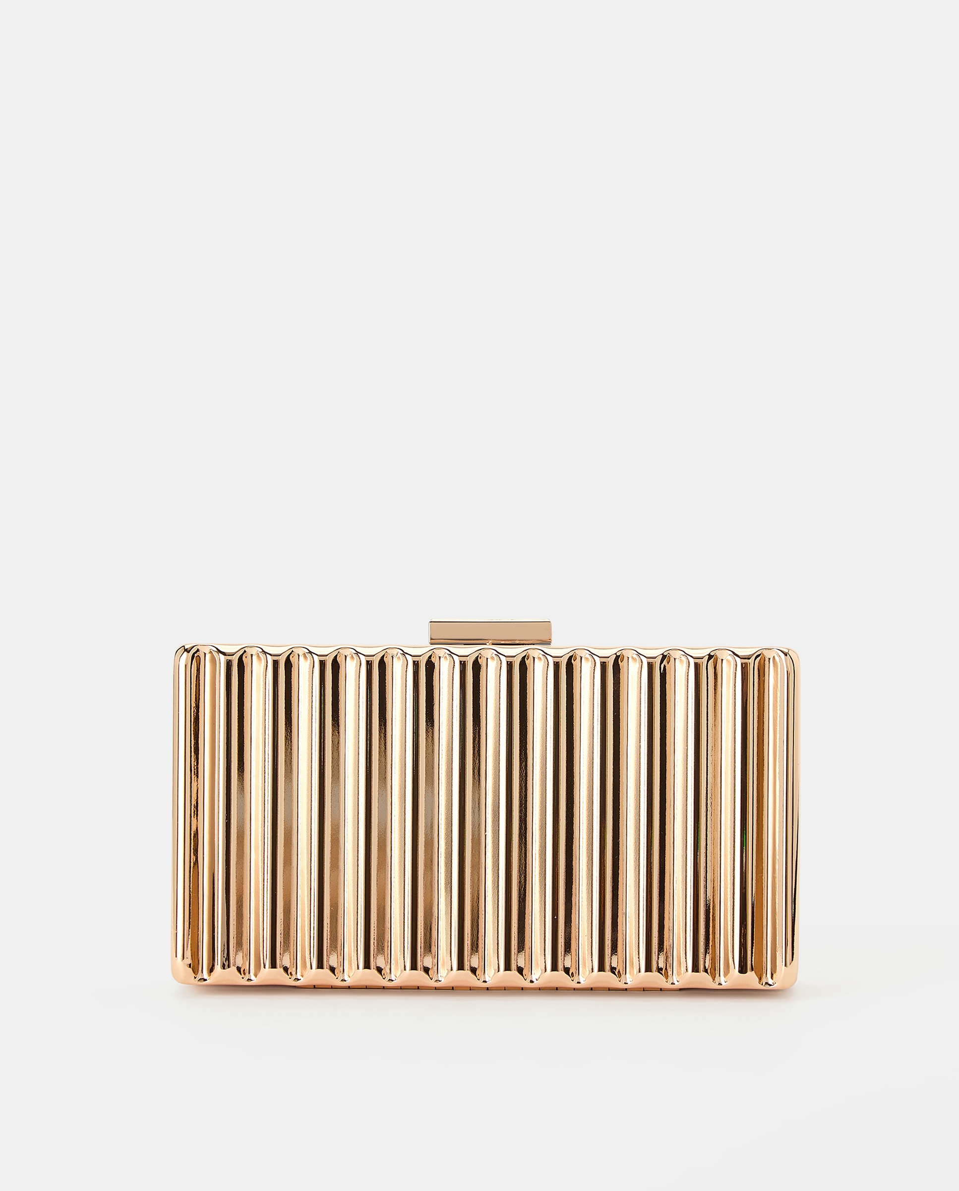 Imagem 0 de Mala Clutch com Brilho e Fecho de Bambu