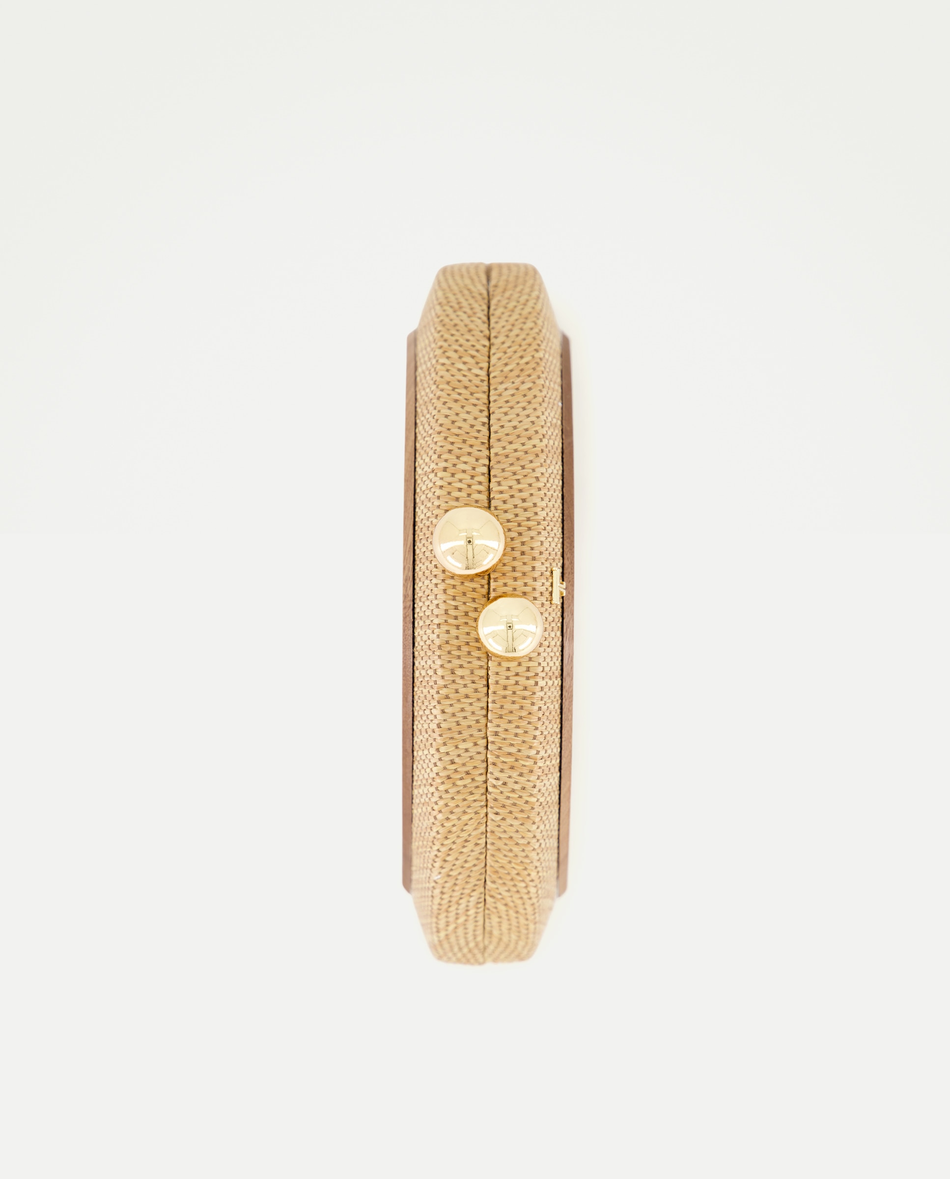 Mala Clutch Combinada com Madeira 120 Cru-4