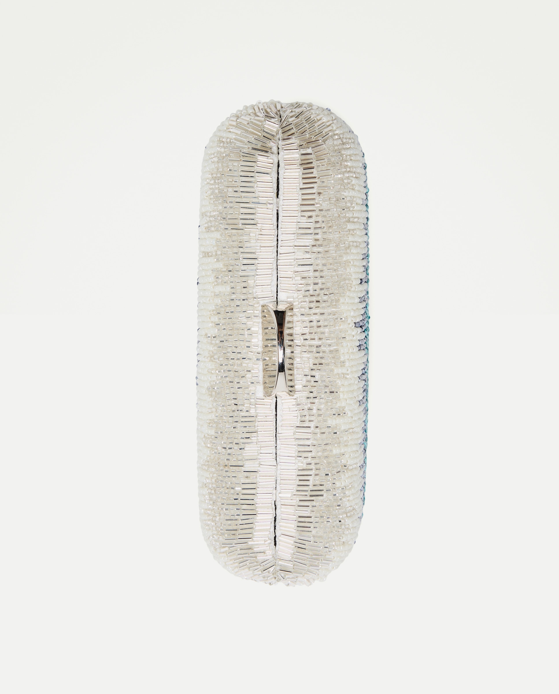 Mala Clutch com Brilho em Cascata Verde-4