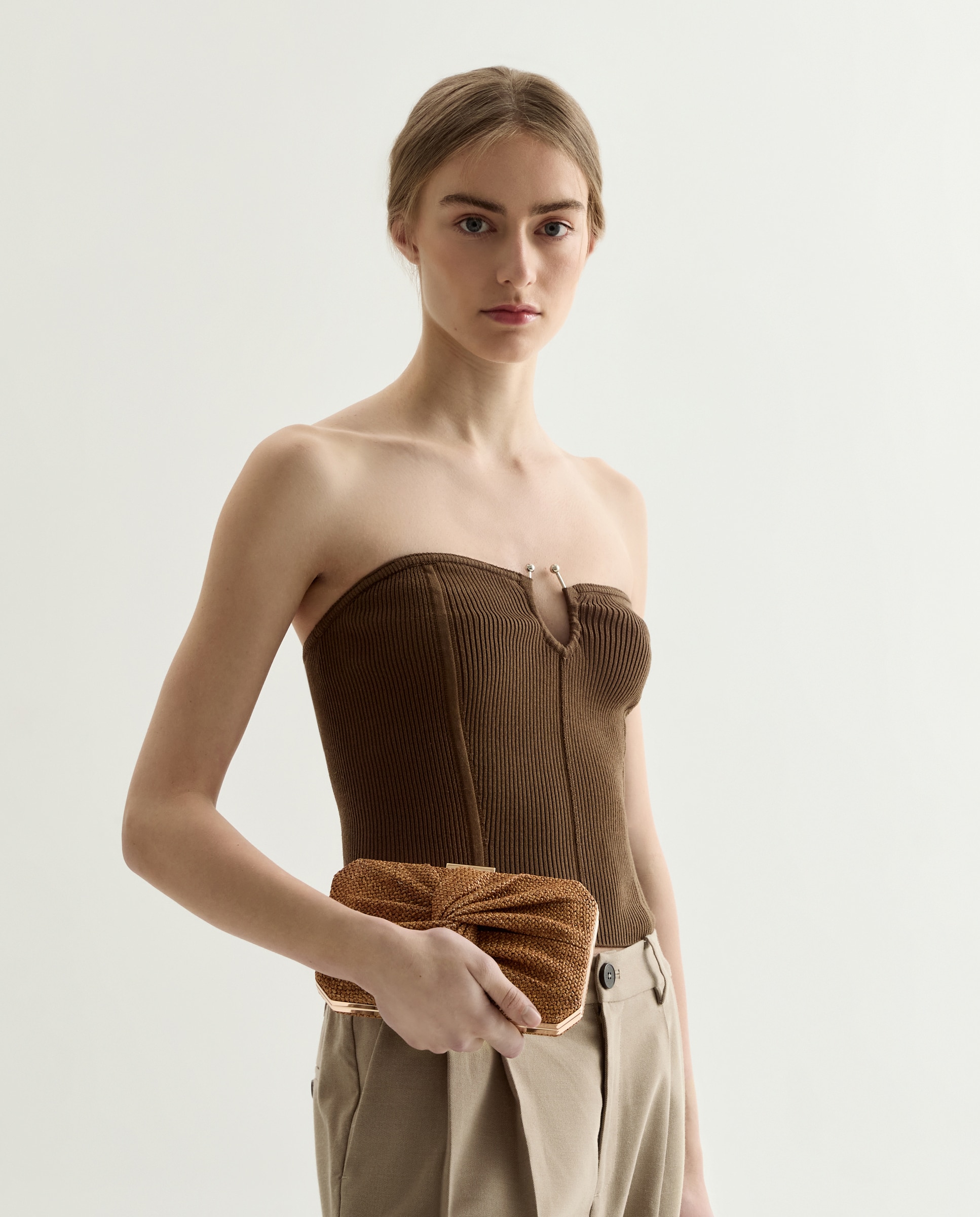 Mala Clutch com Laço 660 Laranja-7