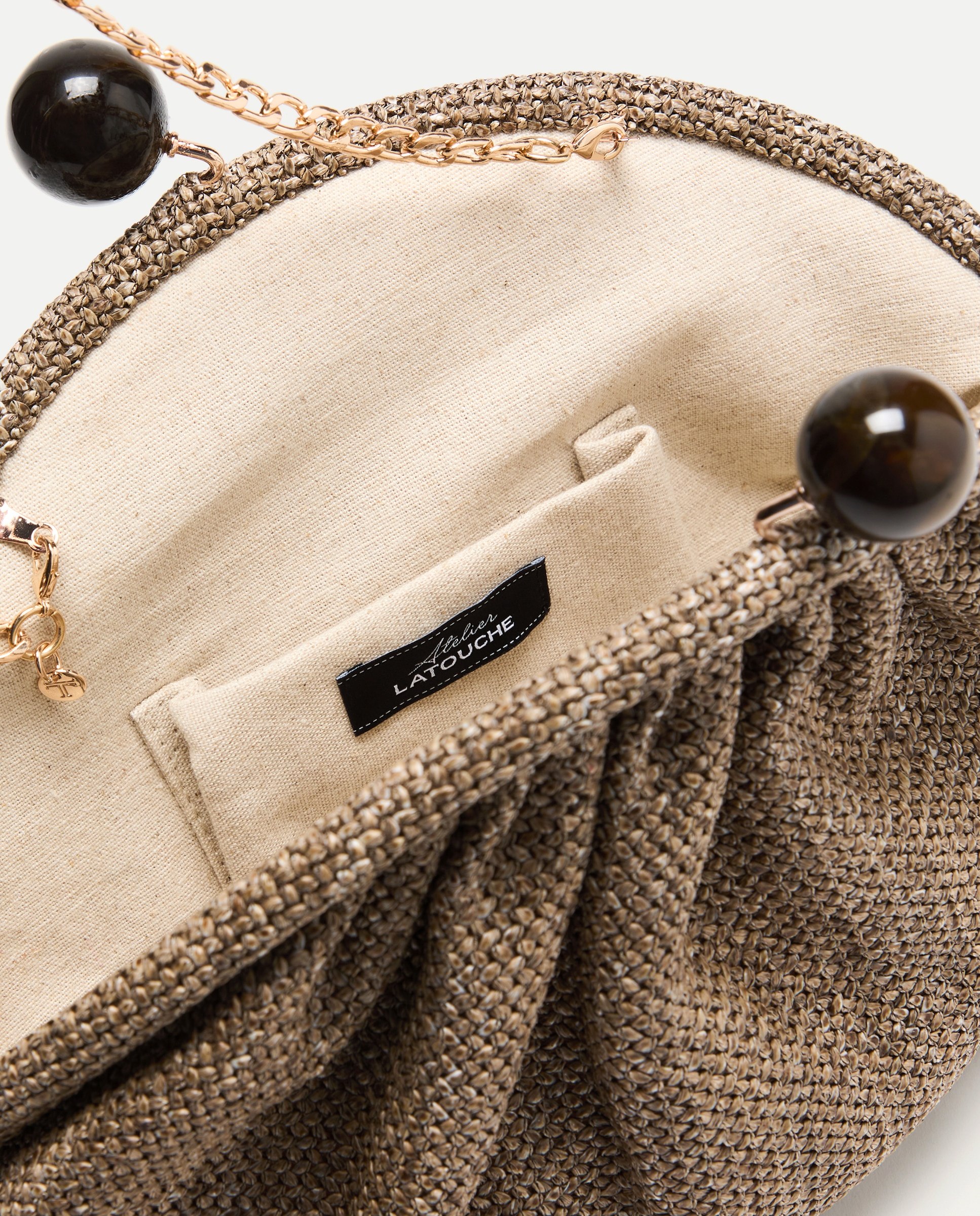 Pouch cierre bolas - Latouche - Marrón Marrón-5