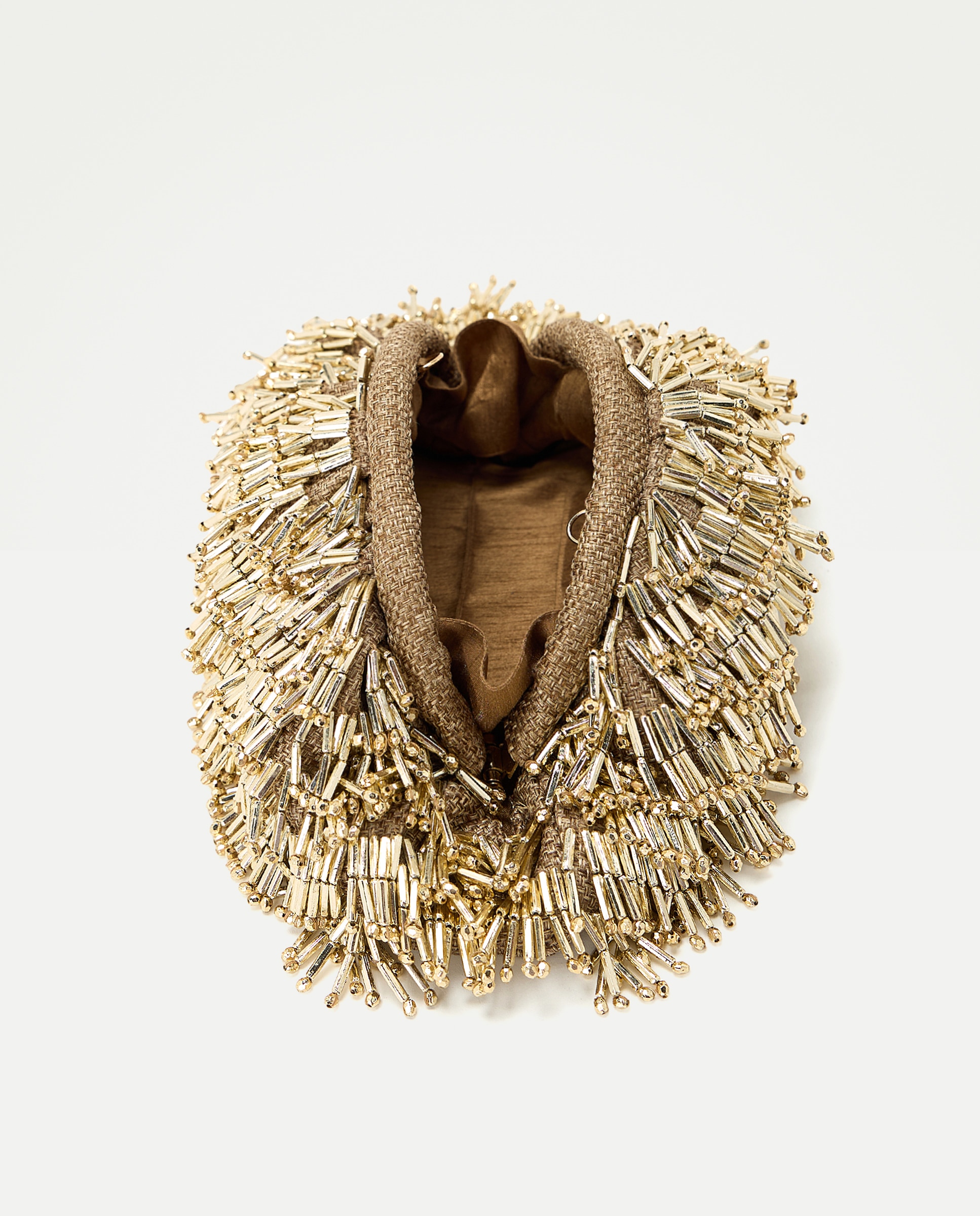 Bolso de fiesta con abalorios metalizados - Latouche - 390 Oro 390 Oro-5