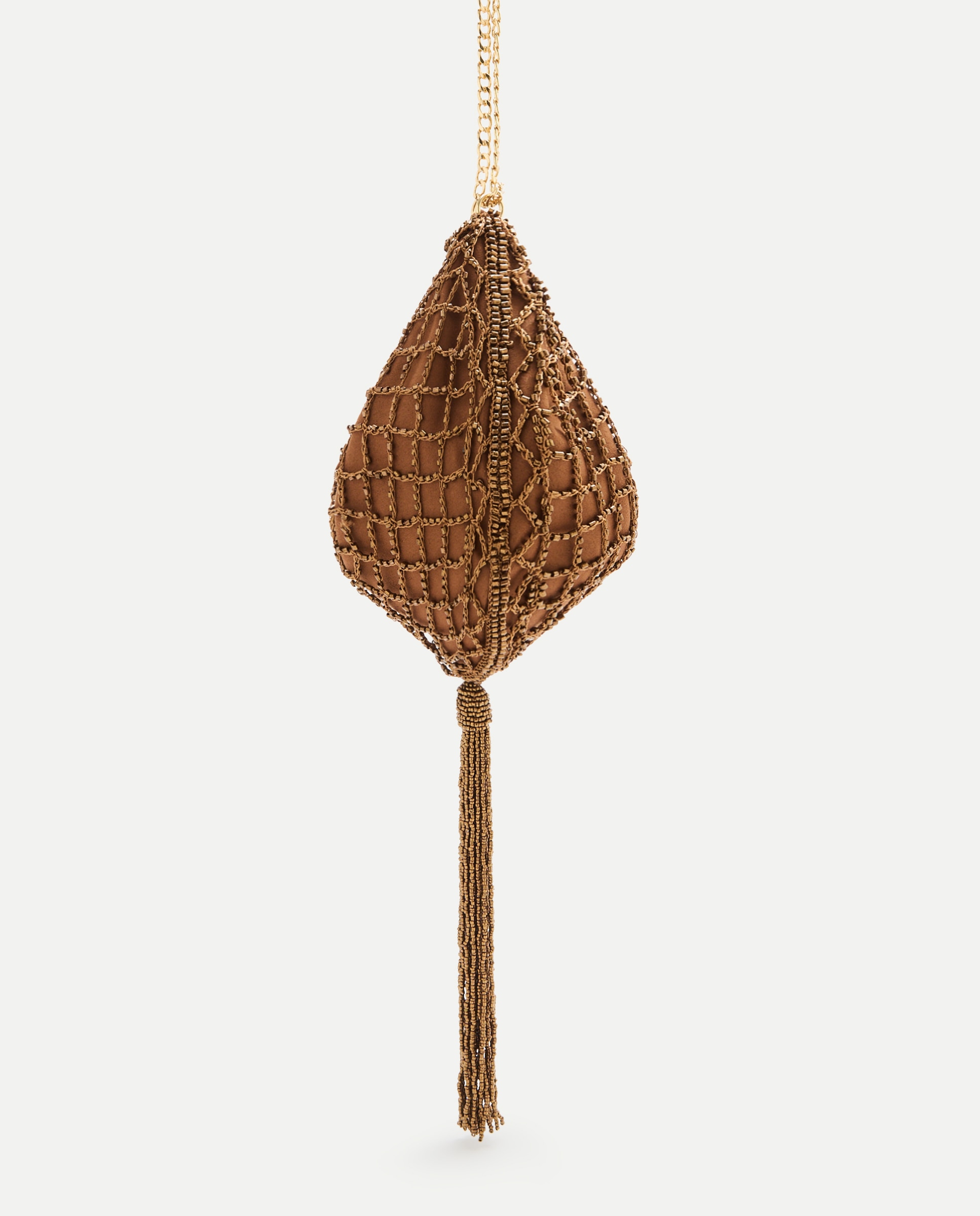 Bolso hobo con pompóm - Latouche - 790 Bronce 790 Bronce-2