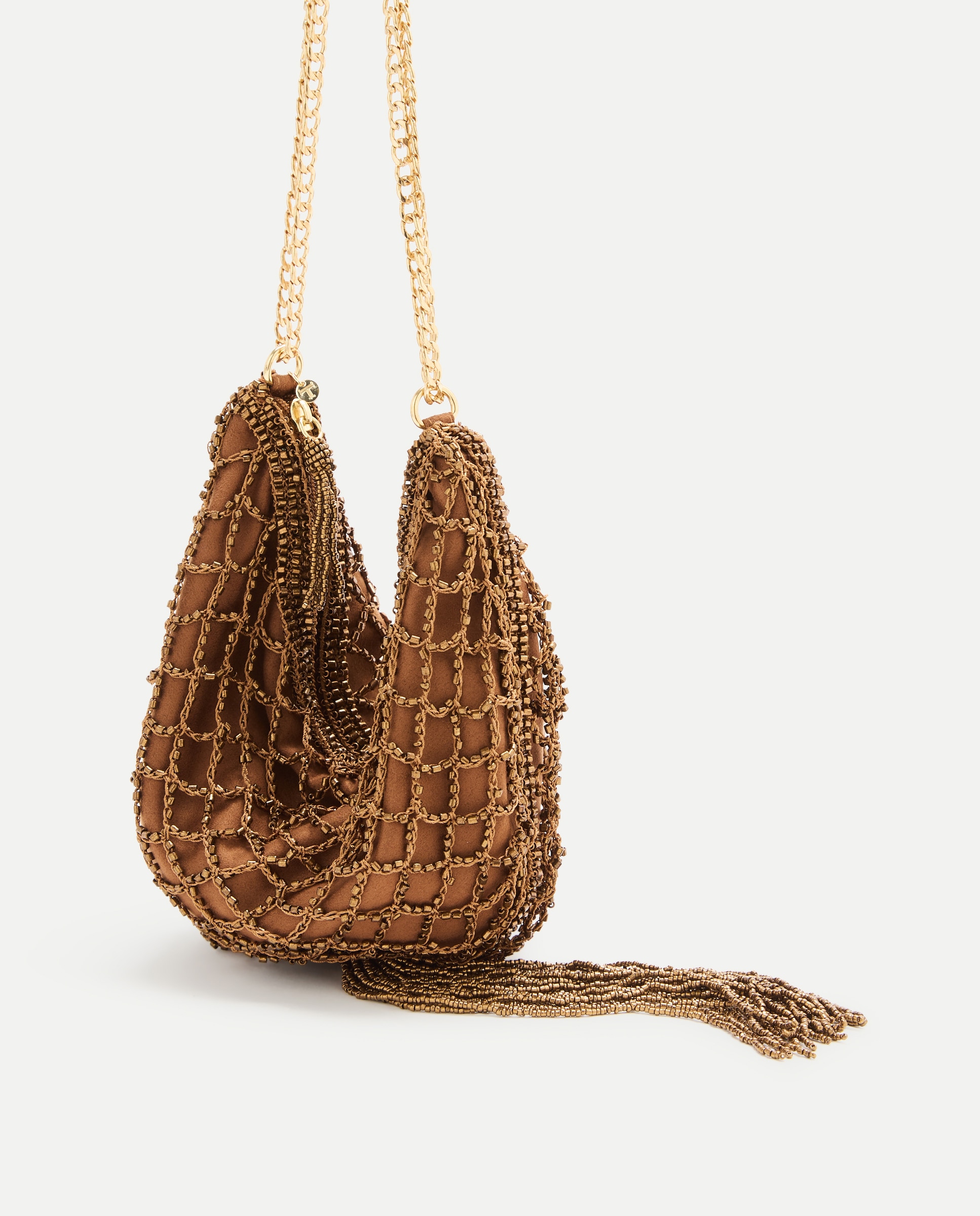 Bolso hobo con pompóm - Latouche - 790 Bronce 790 Bronce-6