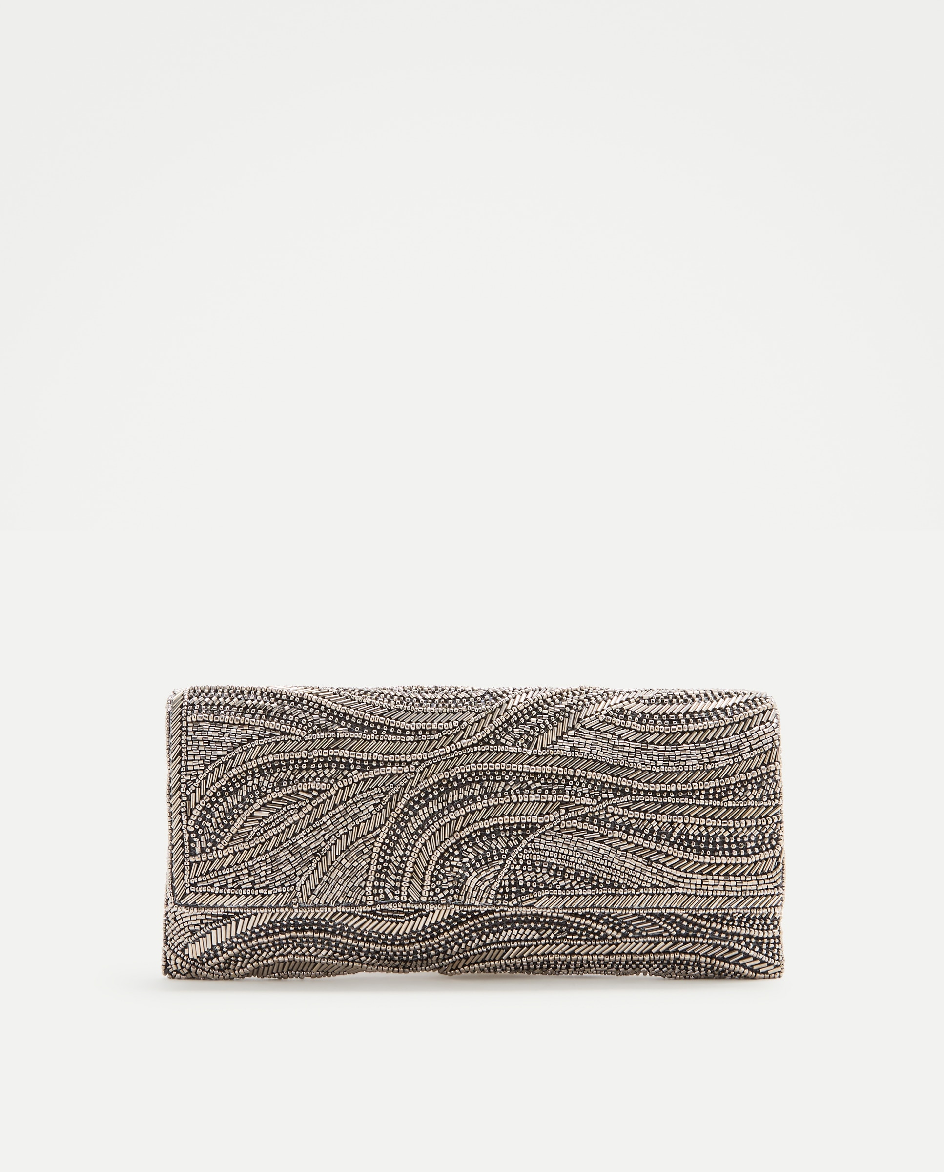Imagem 0 de Mala Clutch com Missangas em Ondas