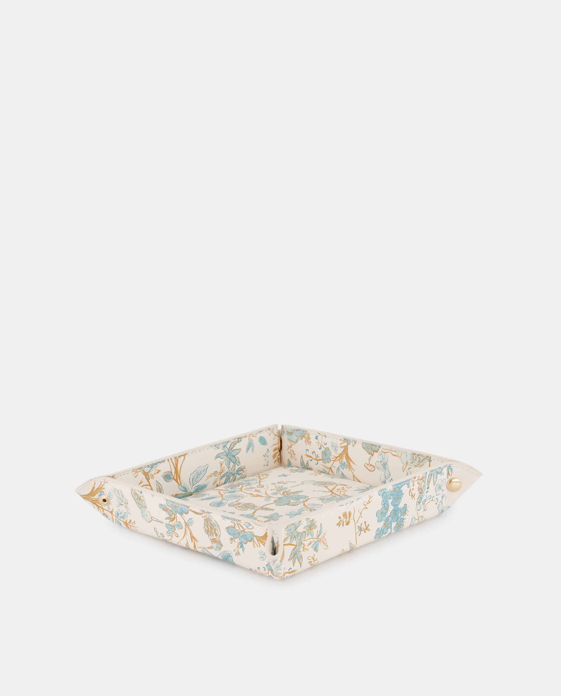 Despeja-Bolsos com Estampado de Pássaro 450 Turquesa-2