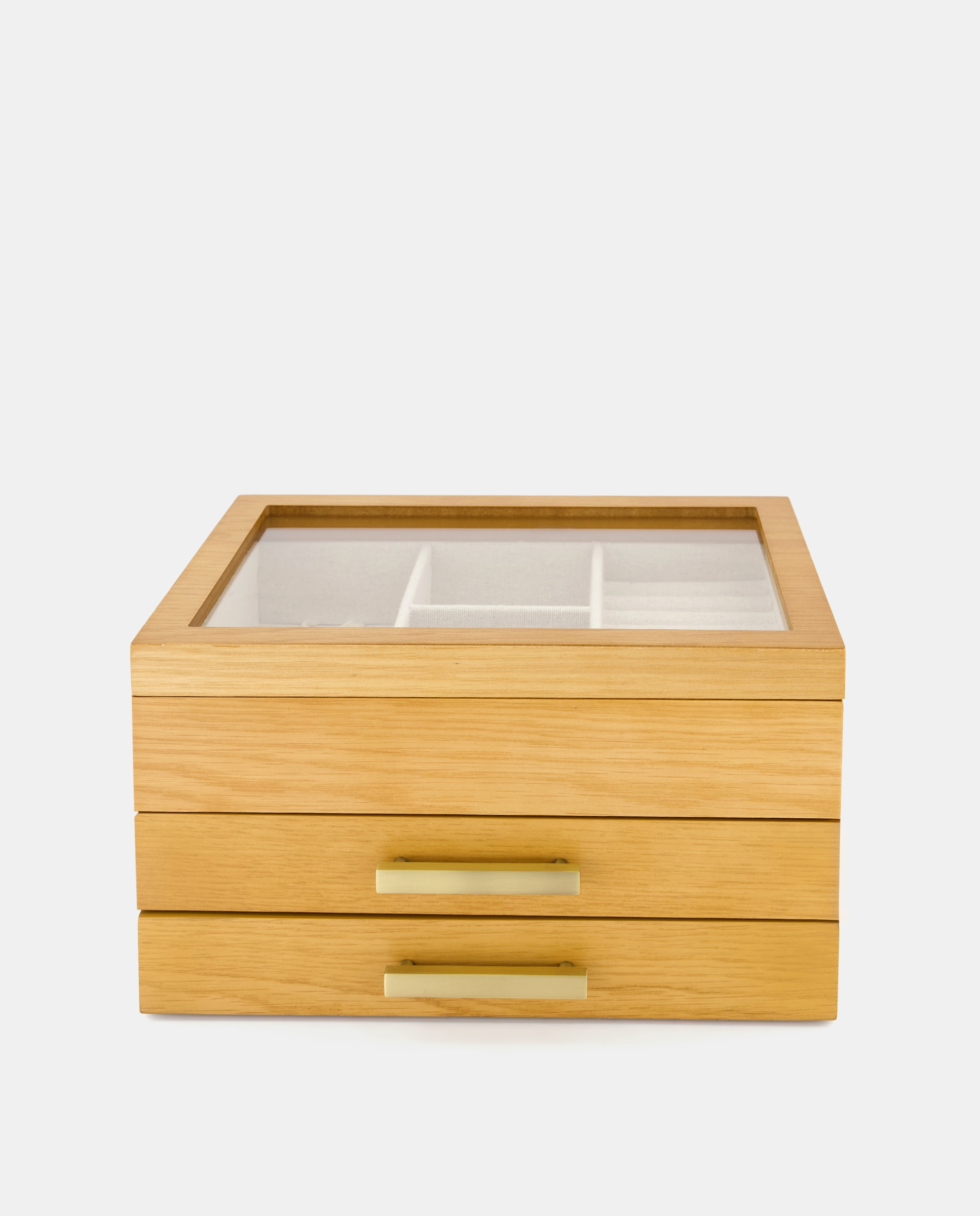 Imagem 0 de Guarda-Joias de Madeira com Janela Grande e Gavetas