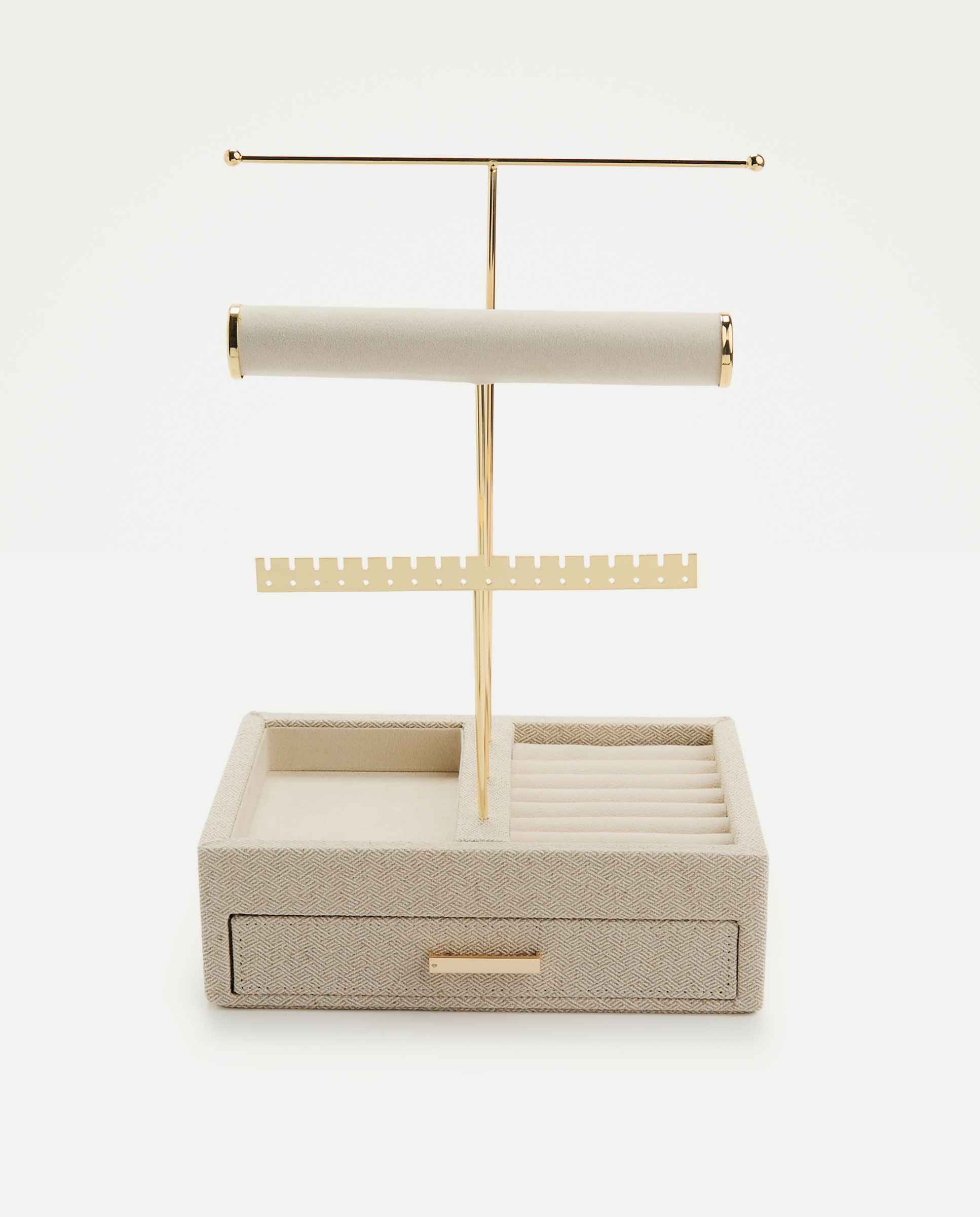 Imagen 1 de Joyero árbol con cajón - Latouche - Beige Beige