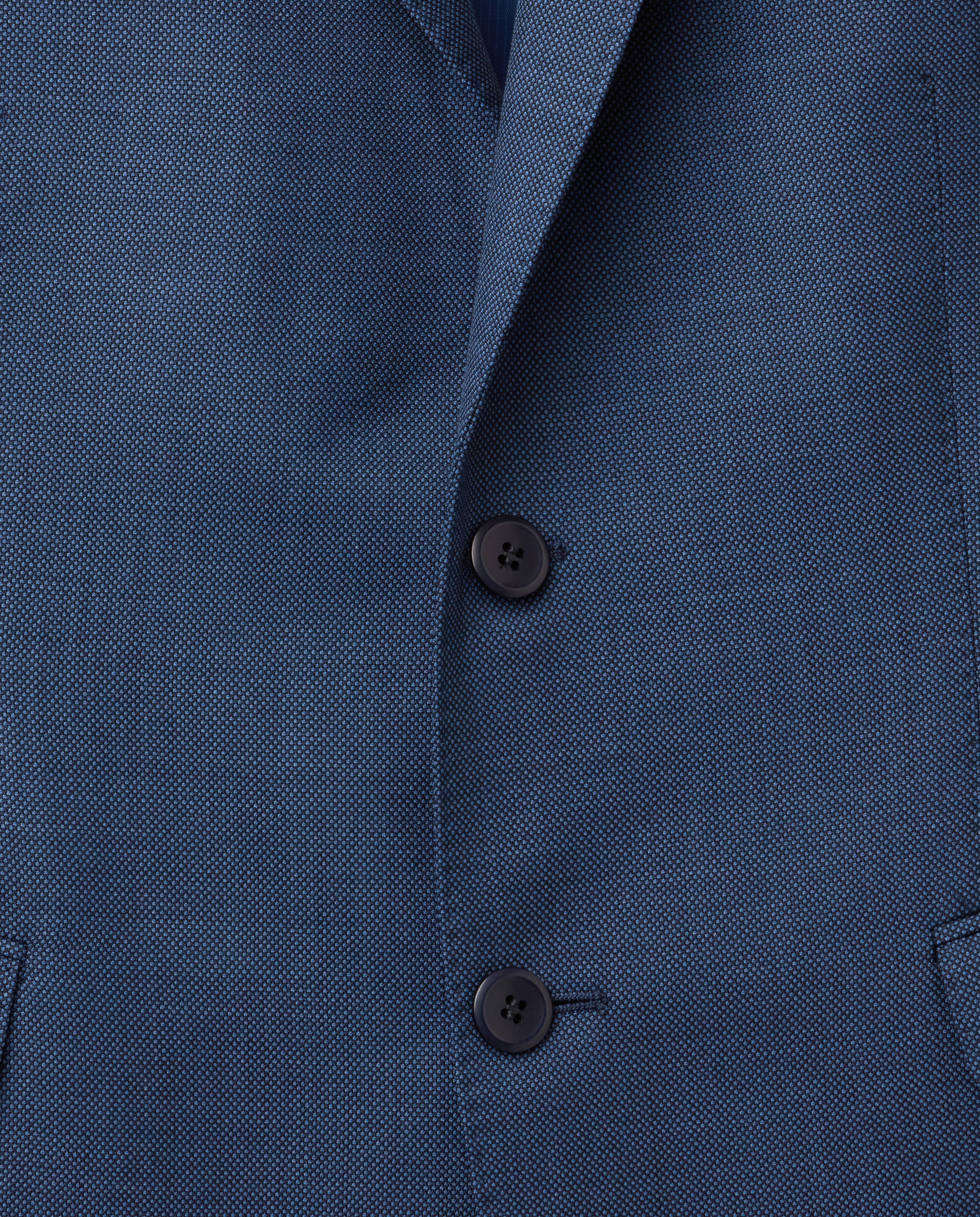 Fato Slim Fit com Micro Desenho Azul-índigo-2