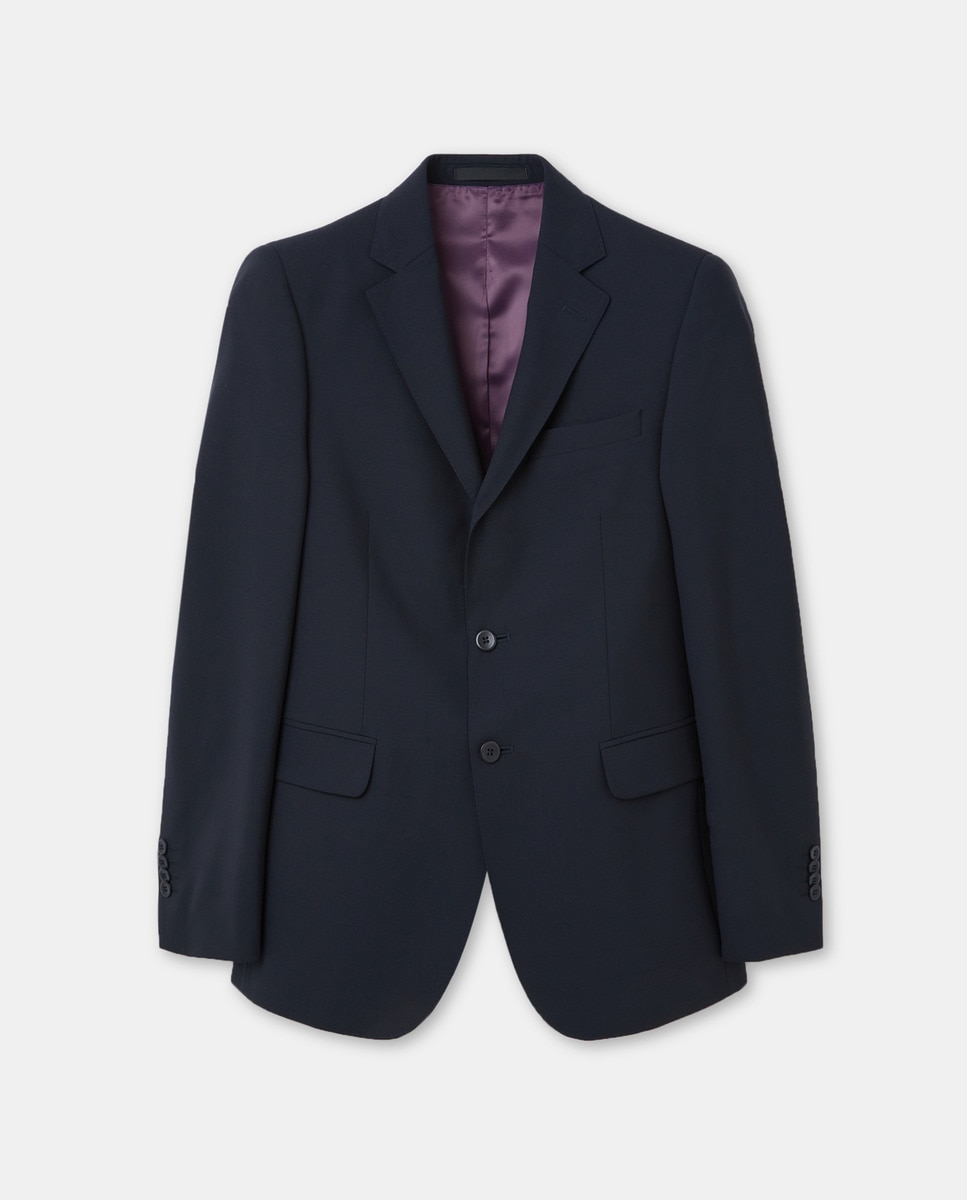 Blazer de Lã Azul-marinho-1