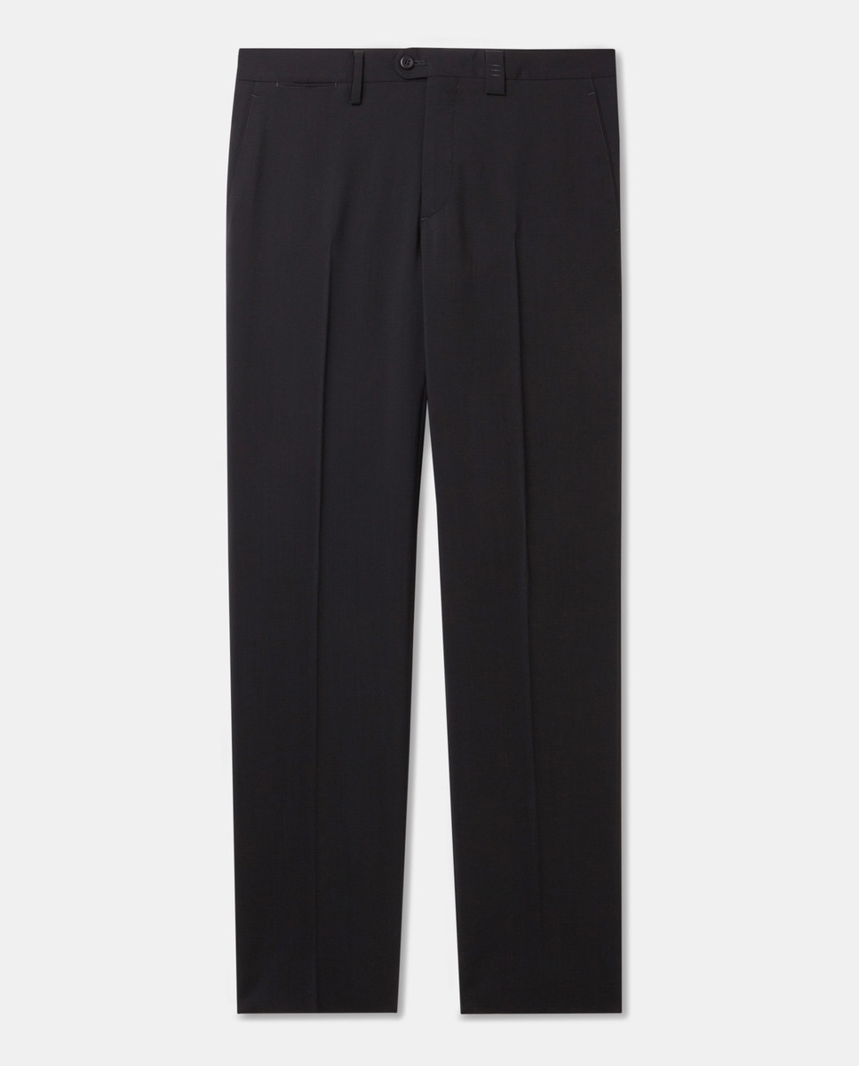 Calças de homem elegantes Preto-4
