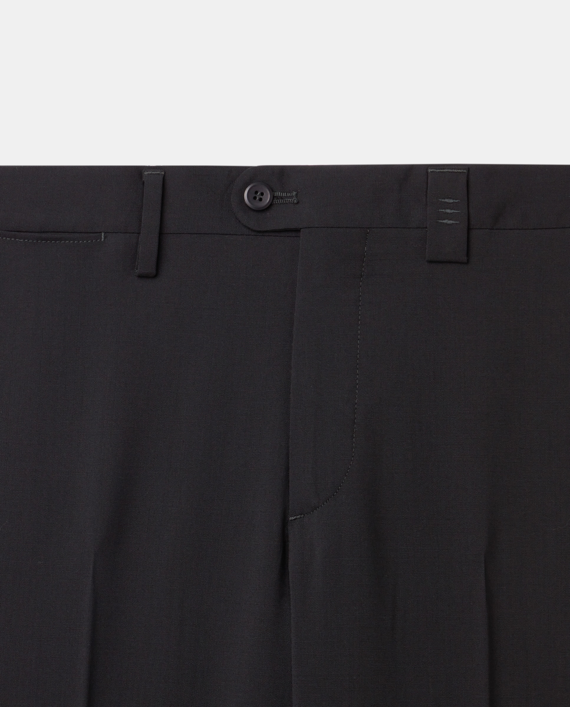 Calças de homem elegantes Preto-5