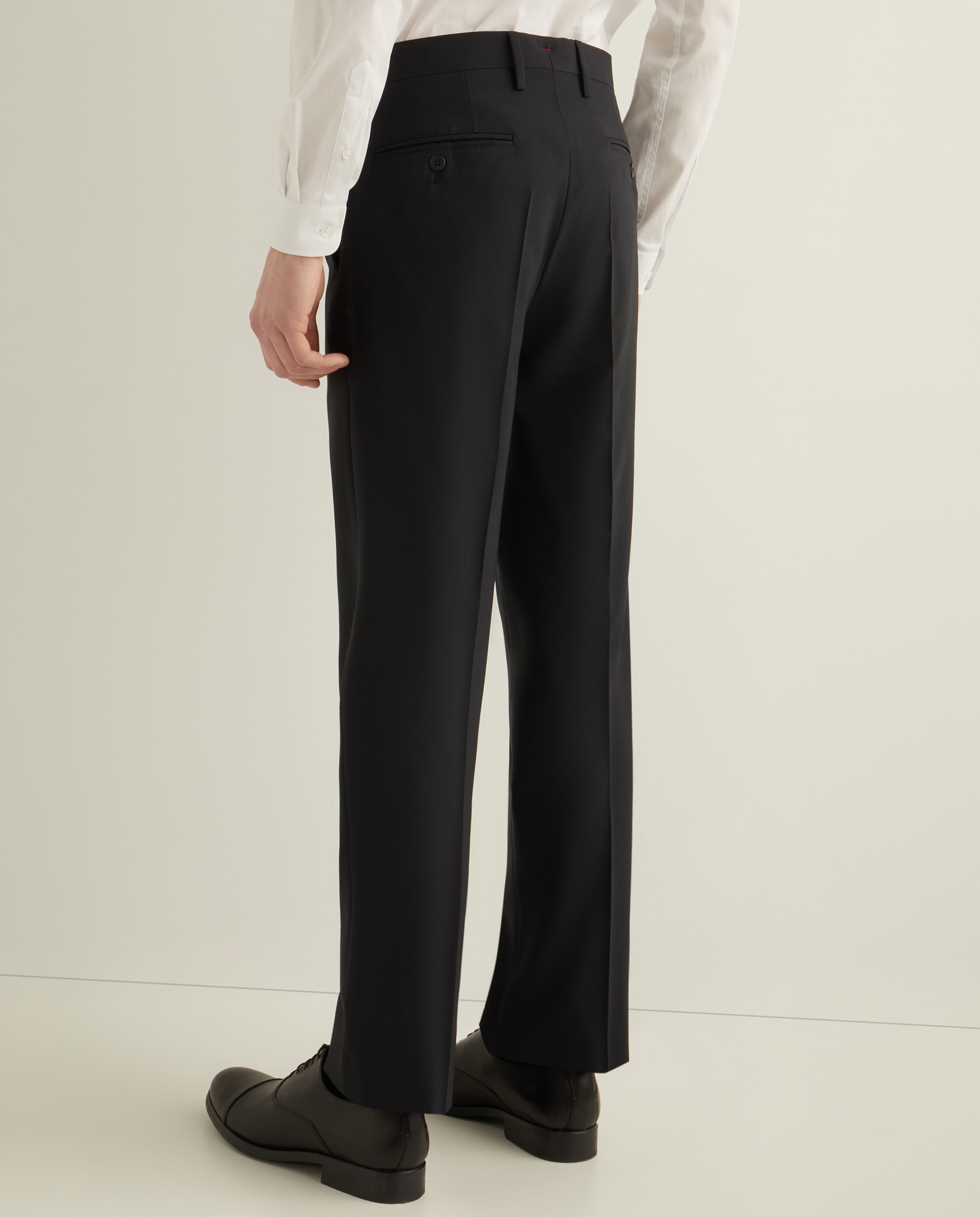 Calças de homem elegantes Azul-marinho-1