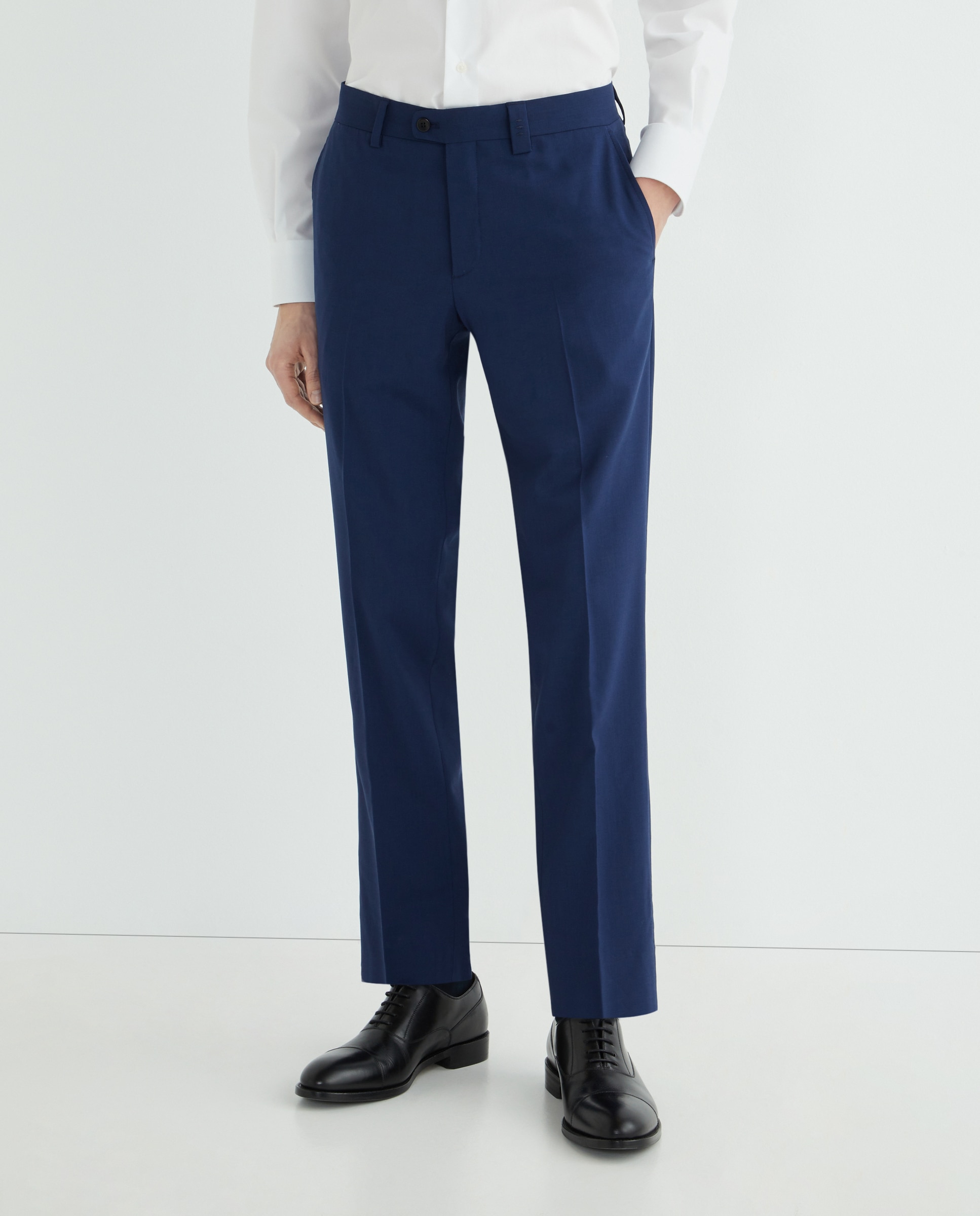 Calças Slim Fit Azul-2