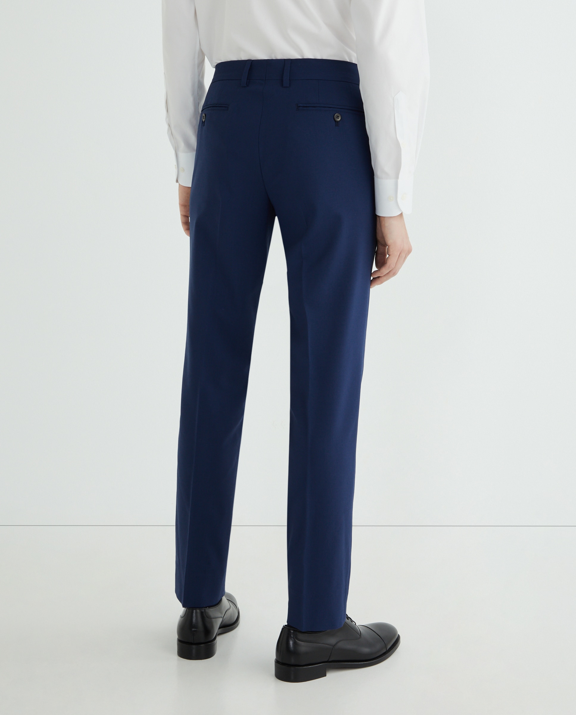 Calças Slim Fit Azul-3