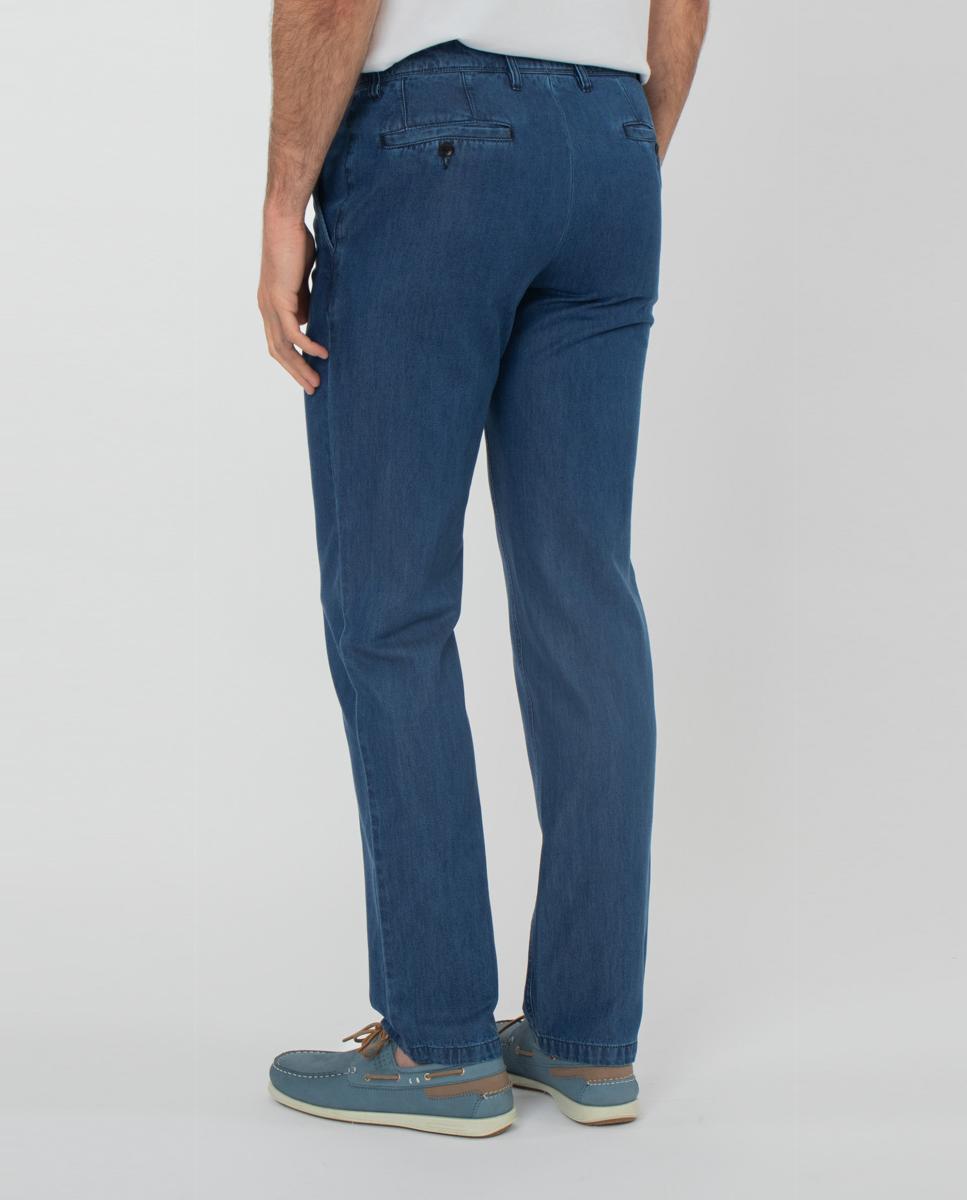 Jeans regular azuis de homem Azul-2