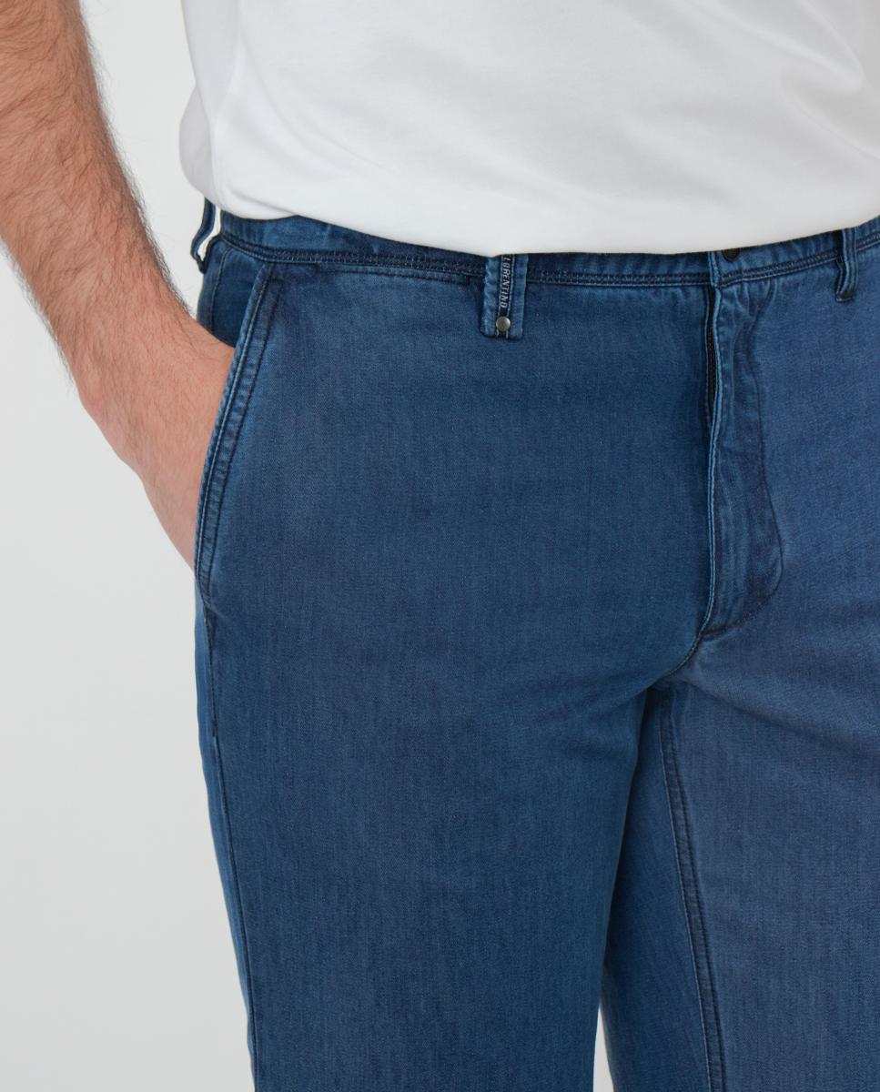 Jeans regular azuis de homem Azul-3