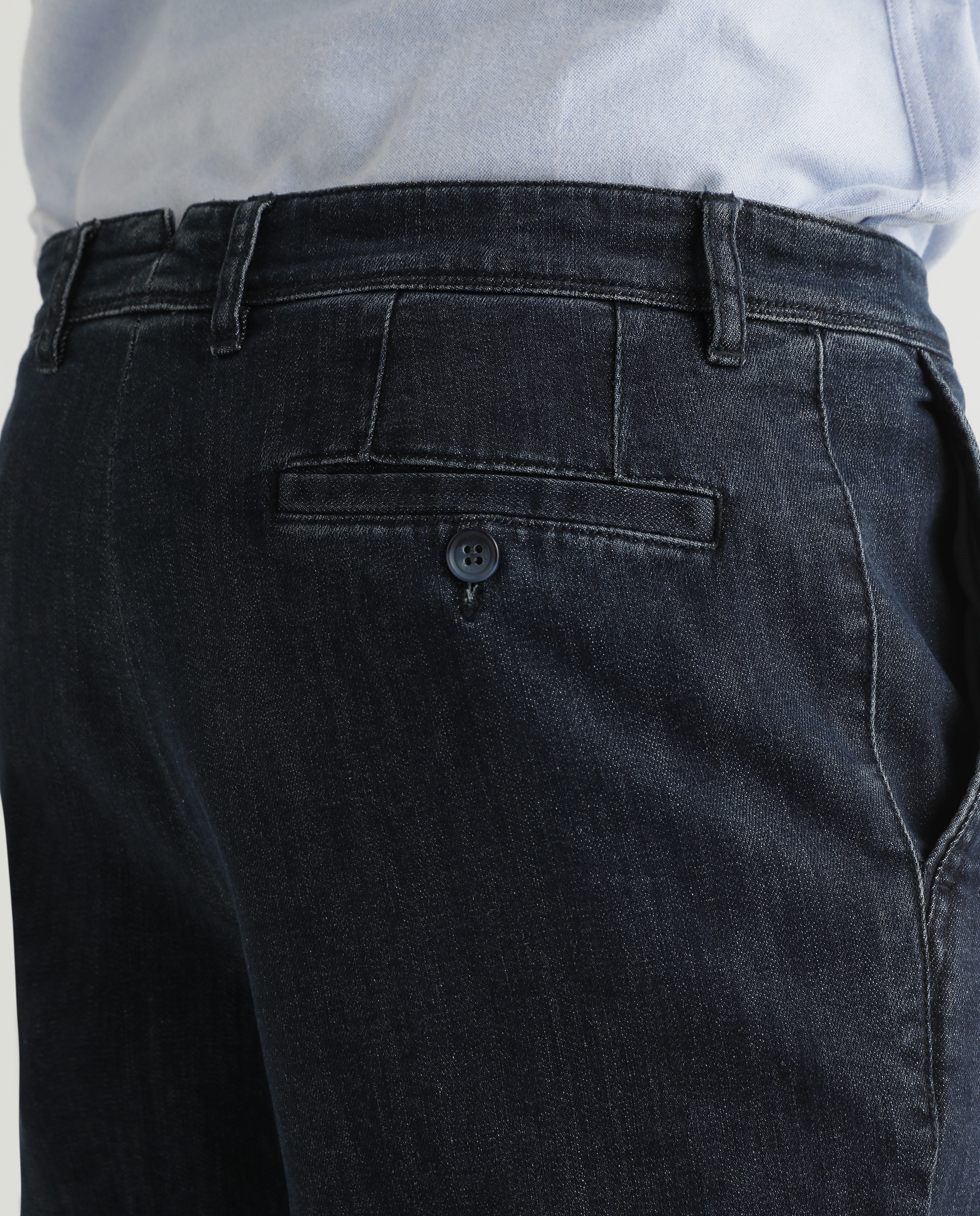 Jeans regular azuis de homem Azul-marinho-3