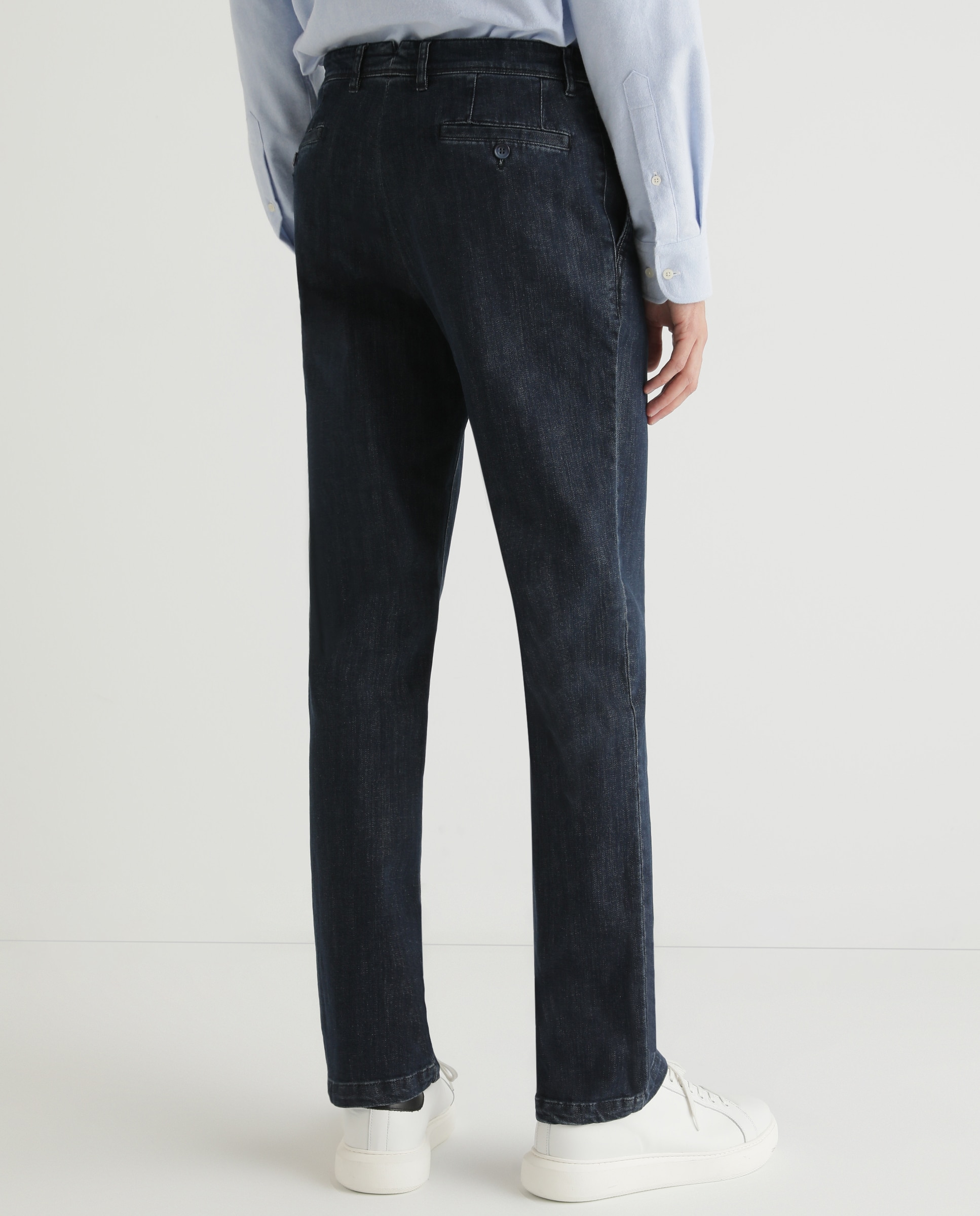 Jeans regular azuis de homem Azul-marinho-6