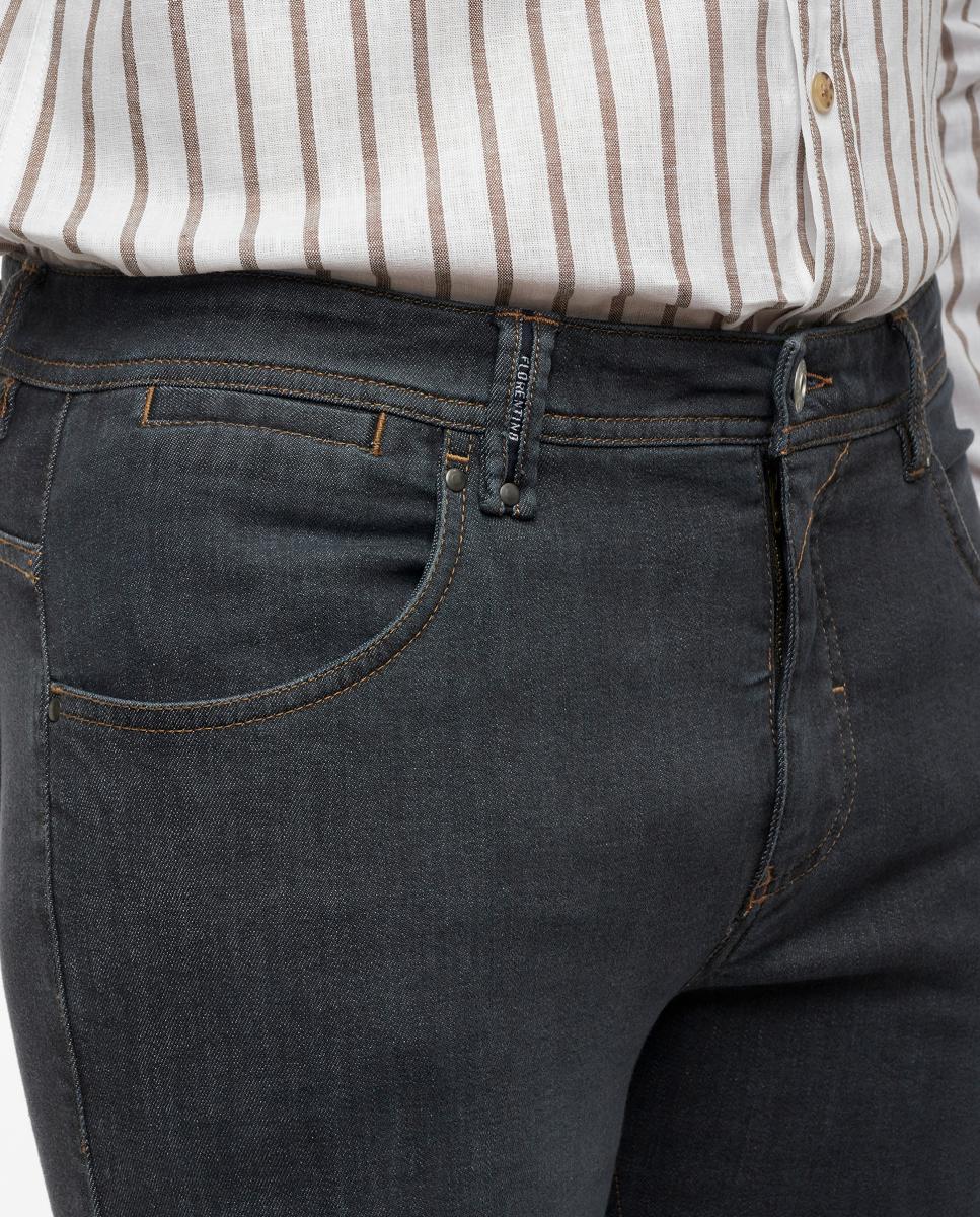 Jeans Slim Fit Cinzento-3