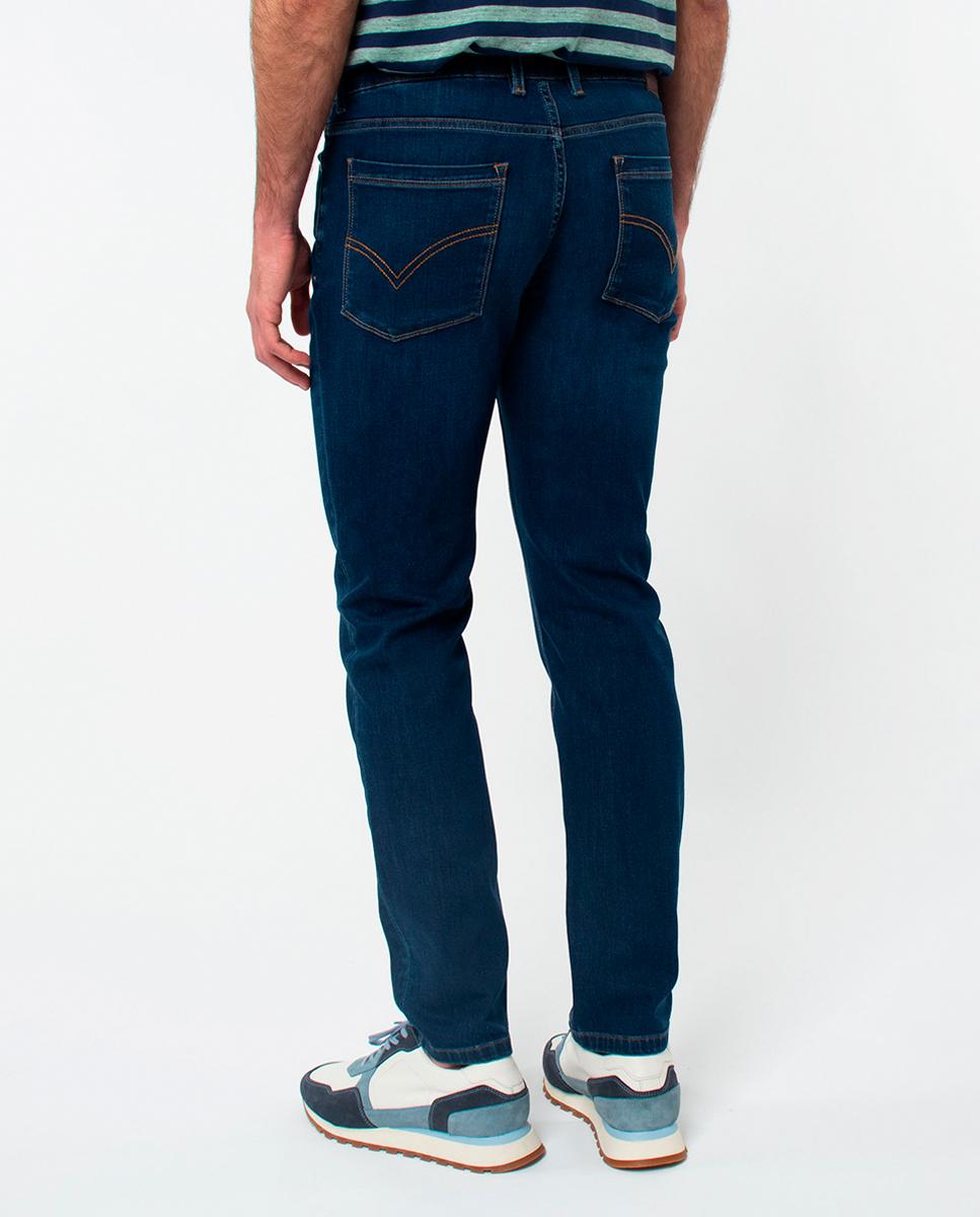 Jeans Slim Fit Azul-3
