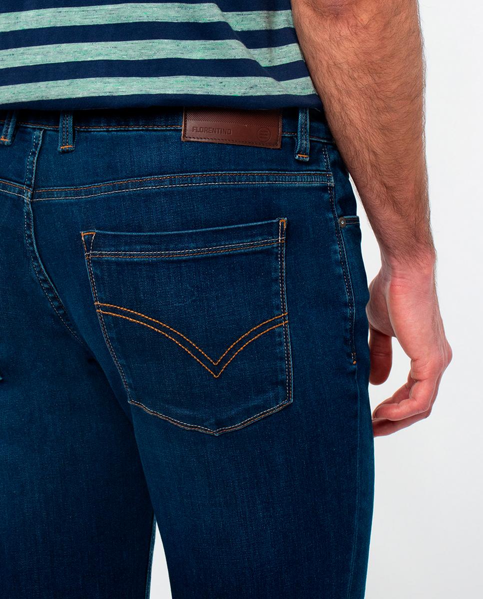 Jeans Slim Fit Azul-5
