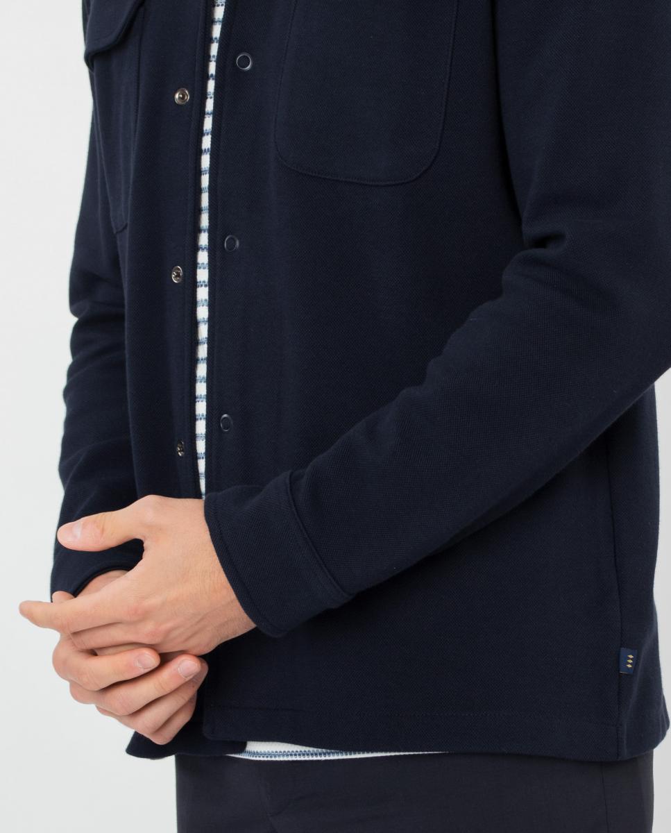 Sobrecamisa Slim Azul-4