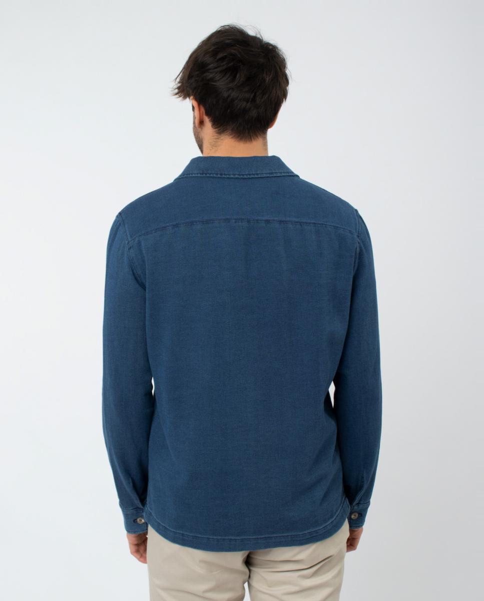 Sobrecamisa Slim Azul-2