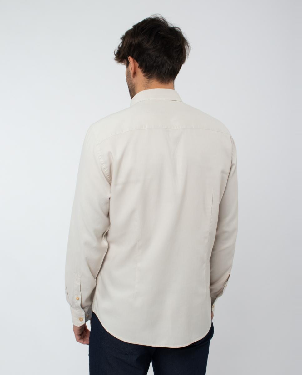 Camisa Oxford Bege-2