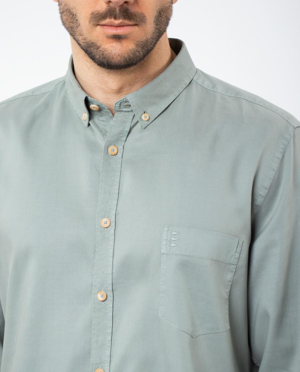 Camisa Oxford Verde-3