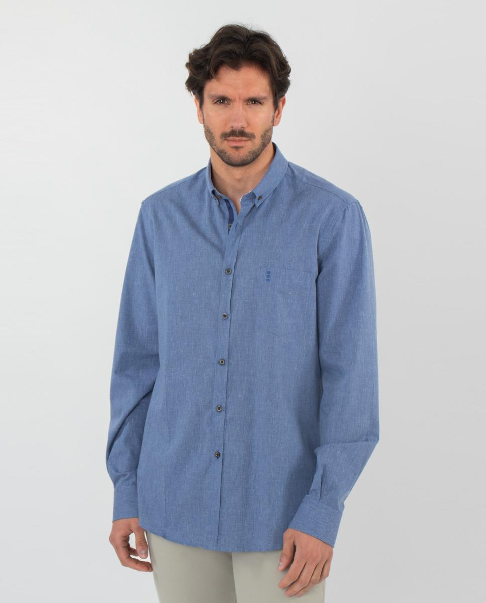 Florentino - Camisa de hombre slim detalles.