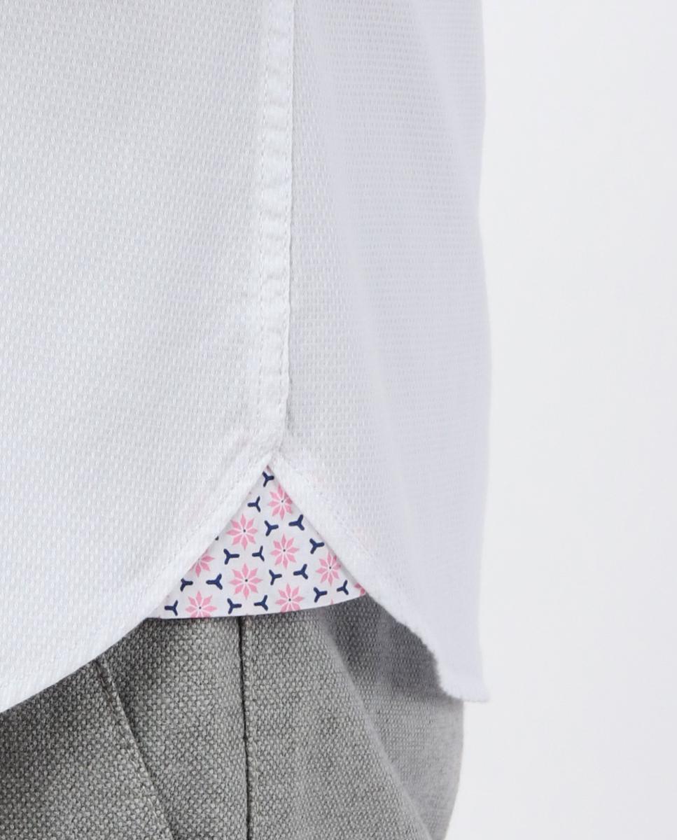 Camisa com Detalhes em Contraste Branco-7