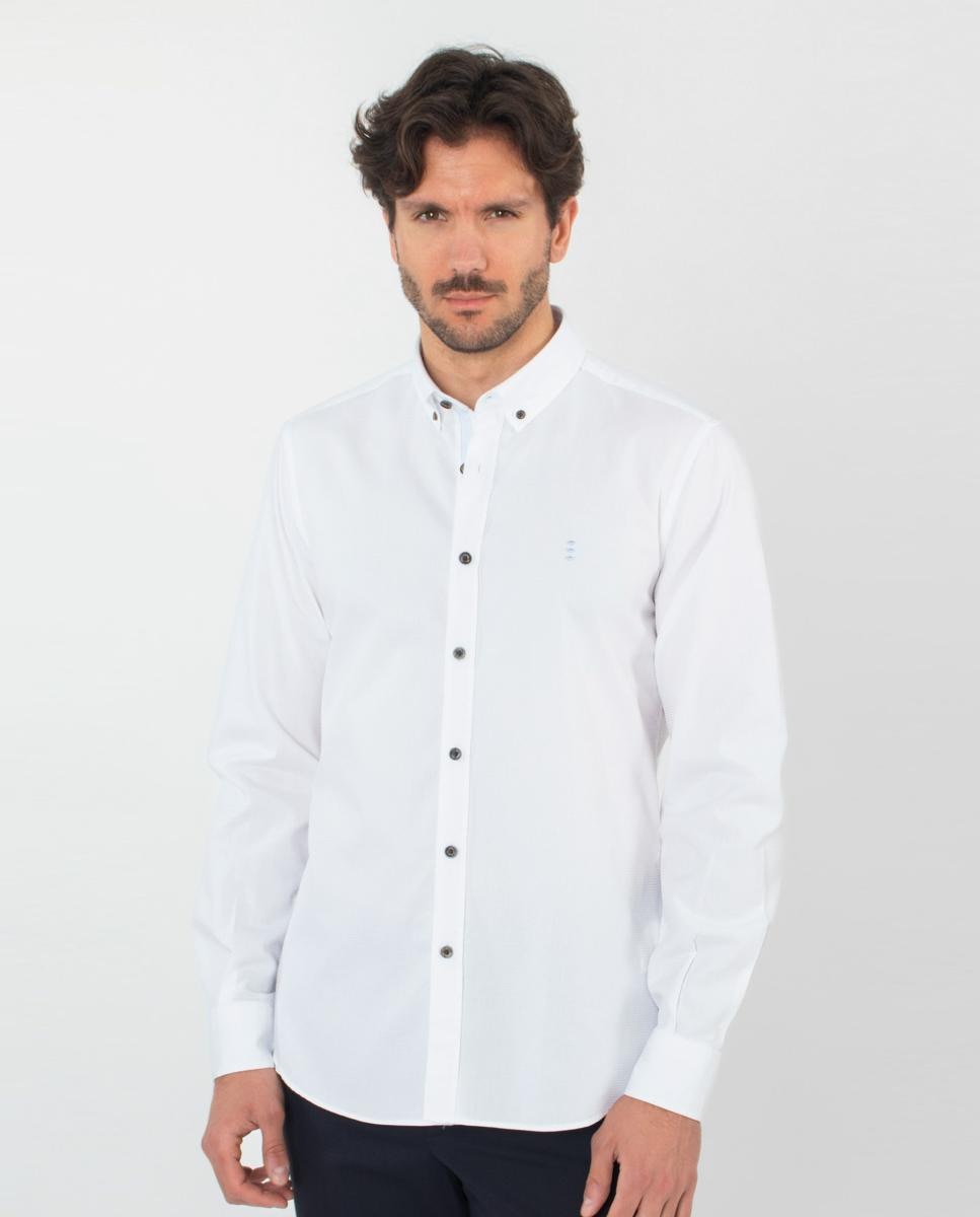 Florentino - Camisa de hombre slim contrastes.