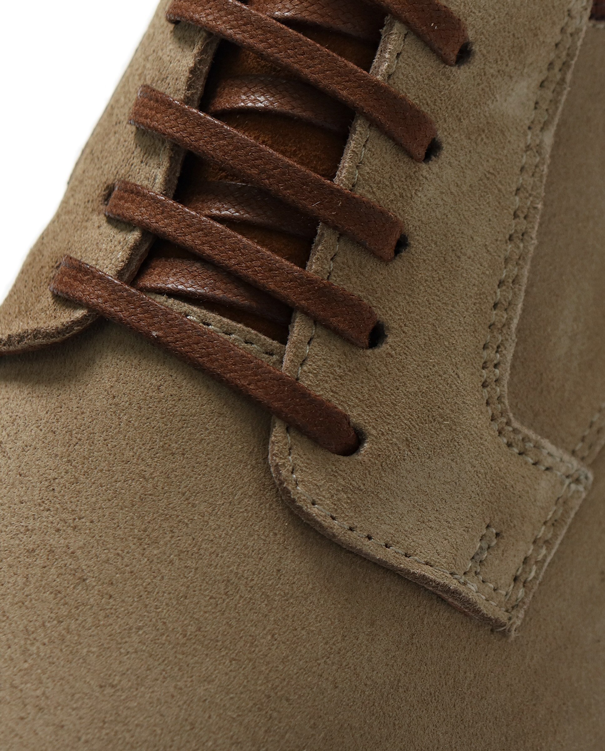 Sapatos Derby com Detalhes Castanho-claro-5