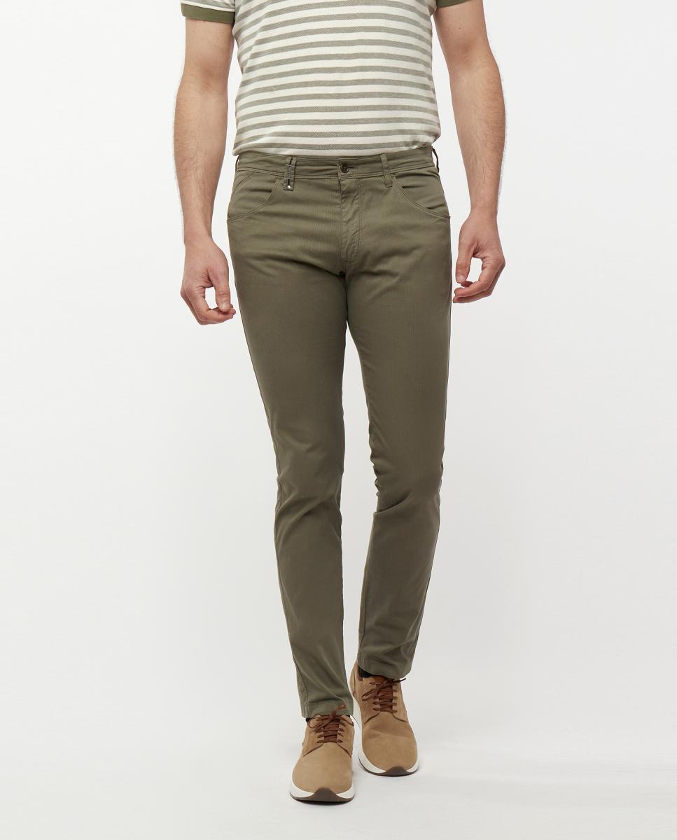 Florentino - Pantalón de hombre slim microdibujo.