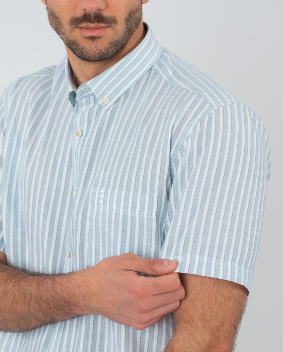 Camisa às Riscas Azul-claro-3