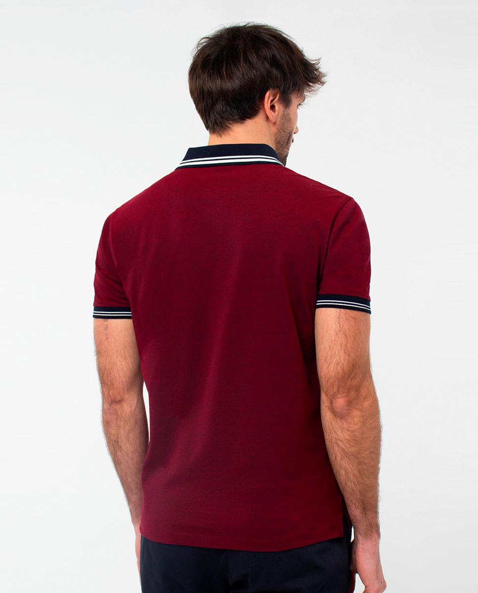 Polo de Jacquard Vermelho-5