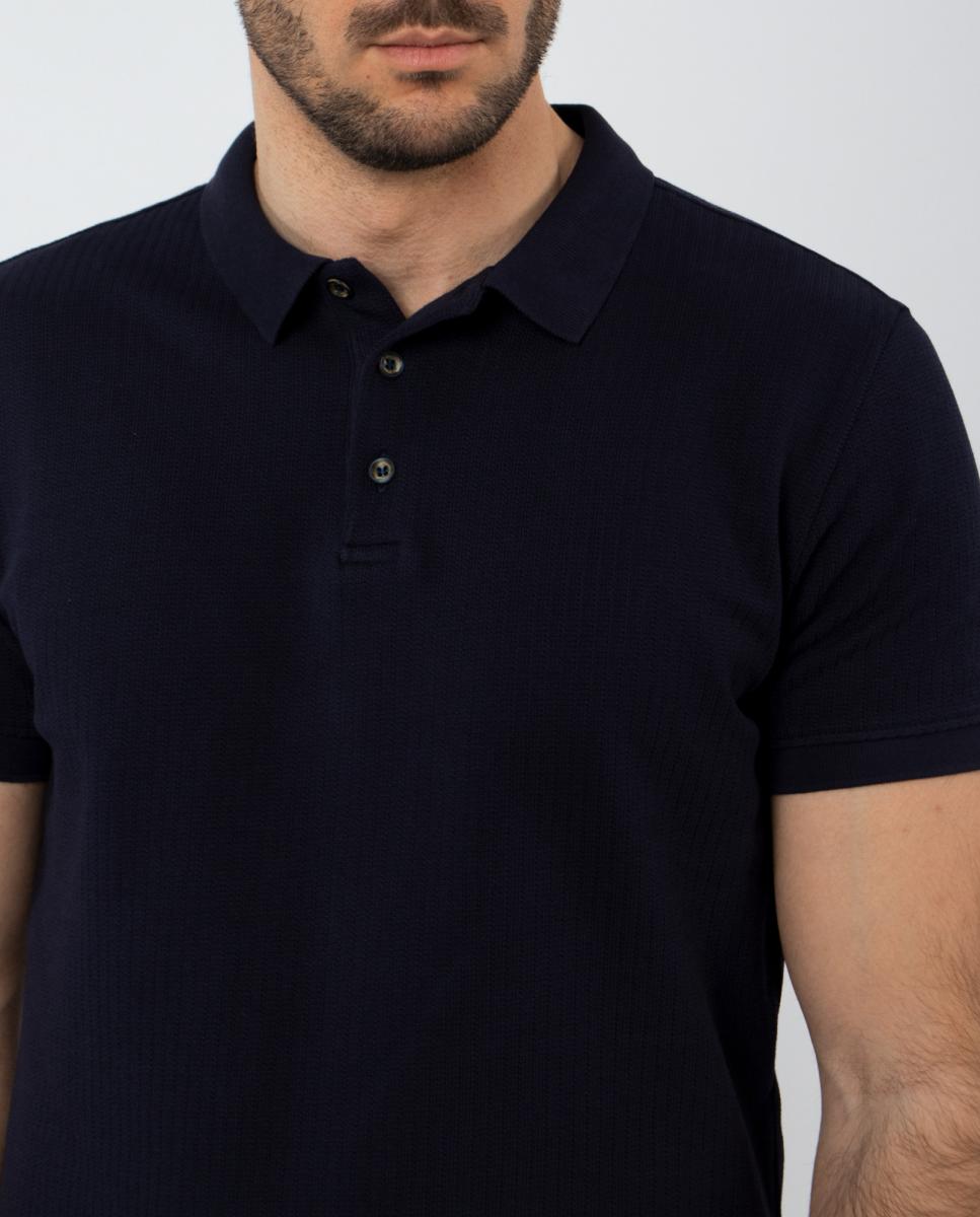 Polo de Estrutura Azul-marinho-3
