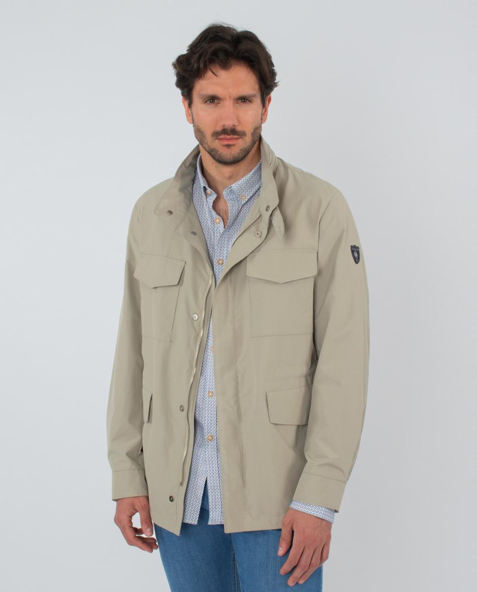 Parka Regular Castanho-claro-3