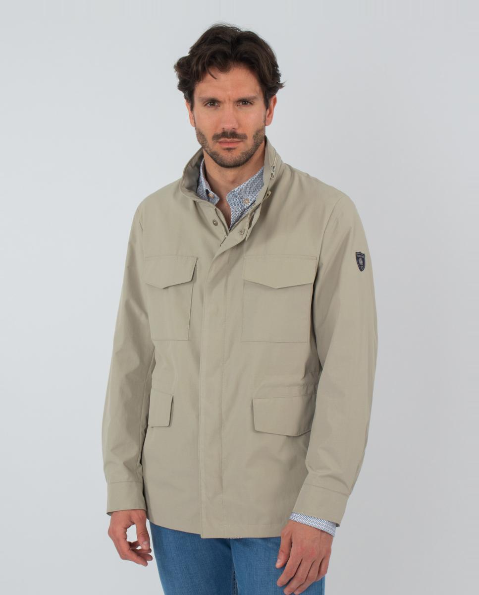 Parka Regular Castanho-claro-4