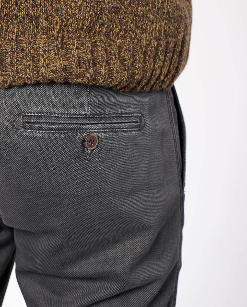 Imagen 4 de Pantalón de hombre chino slim - Florentino - Gris oscuro Gris oscuro