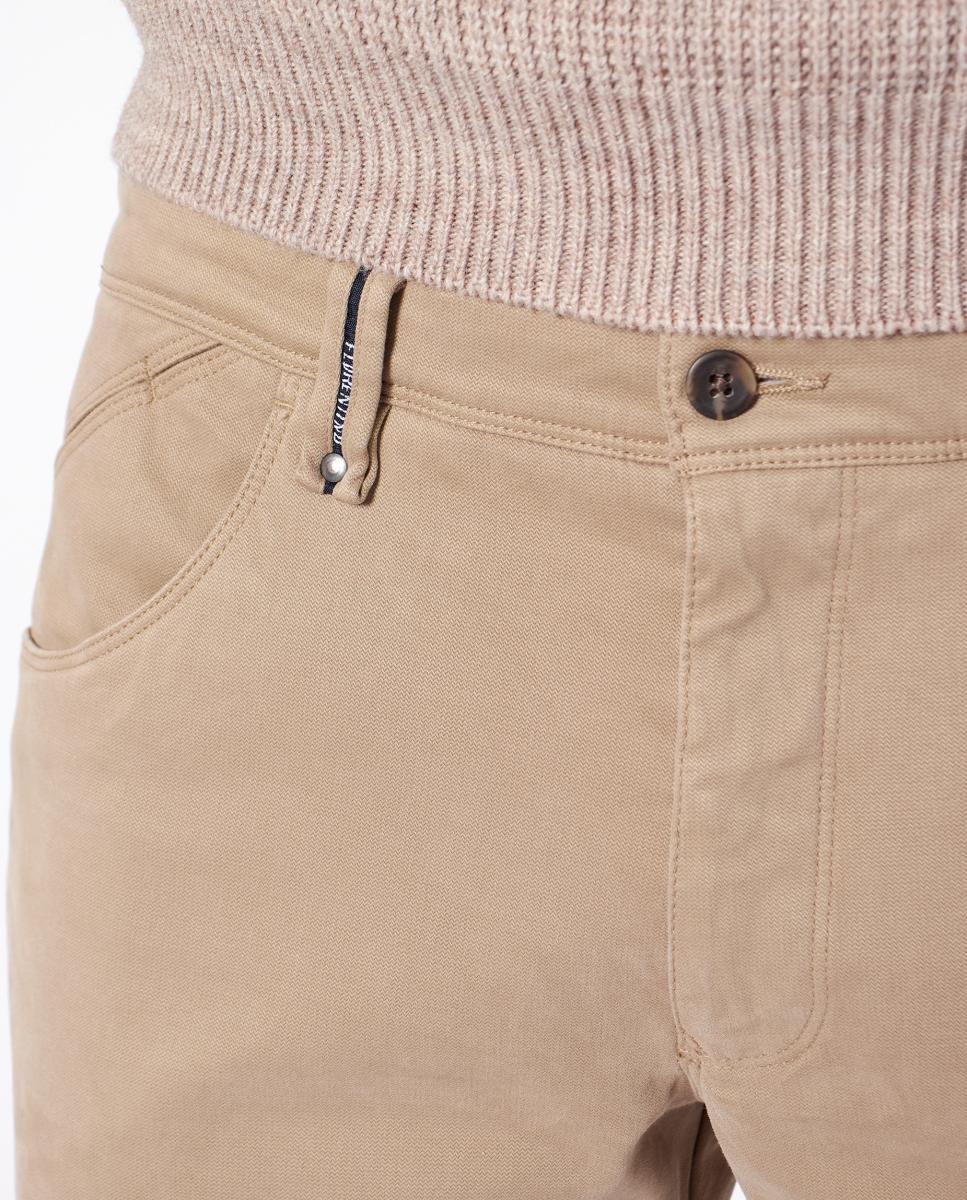 Calças Desportivas de 5 Bolsos Castanho-3