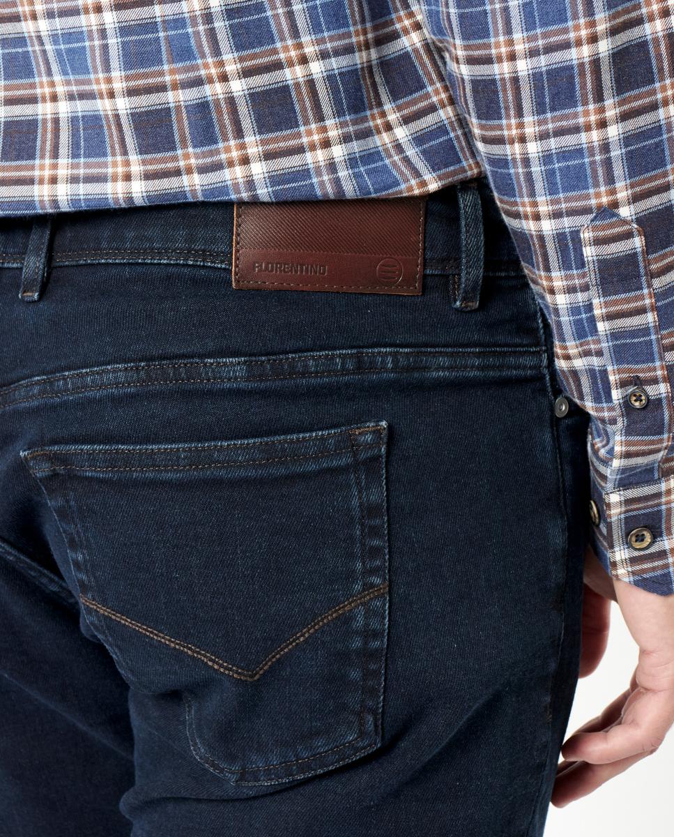 Imagen 4 de Pantalón de hombre tejano slim - Florentino - Azul marino Azul marino