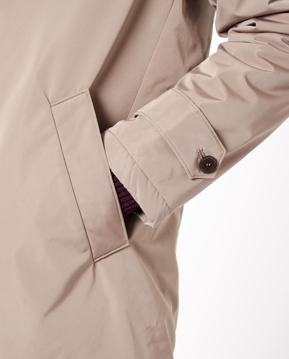 Gabardine Técnica Acolchoada Castanho-3